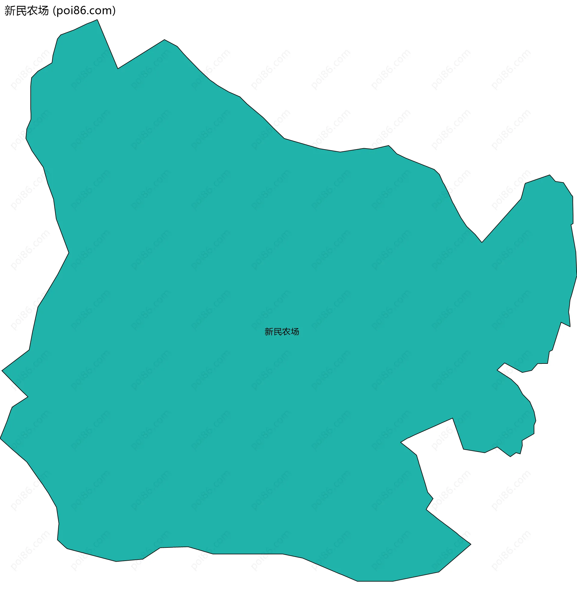 新民农场边界地图