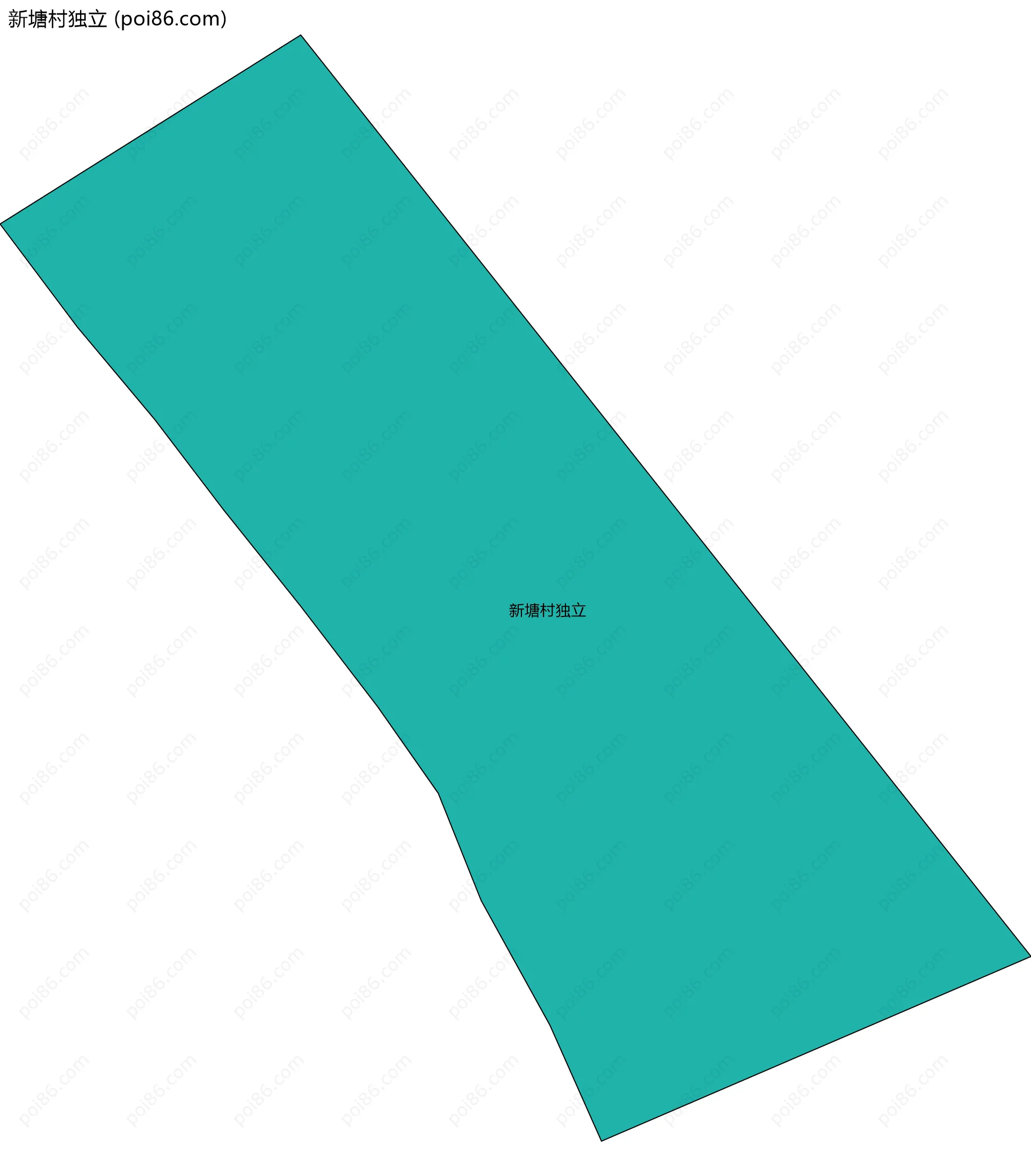 新塘村独立边界地图