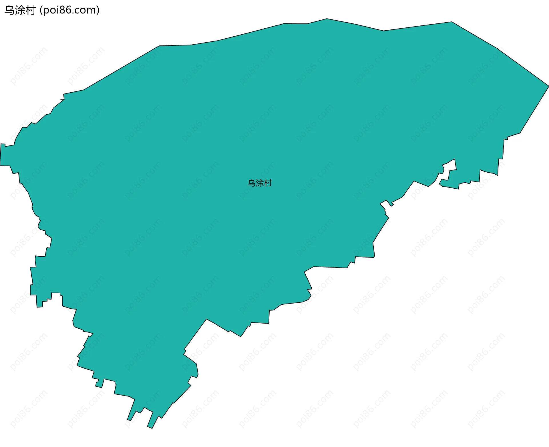 乌涂村边界地图
