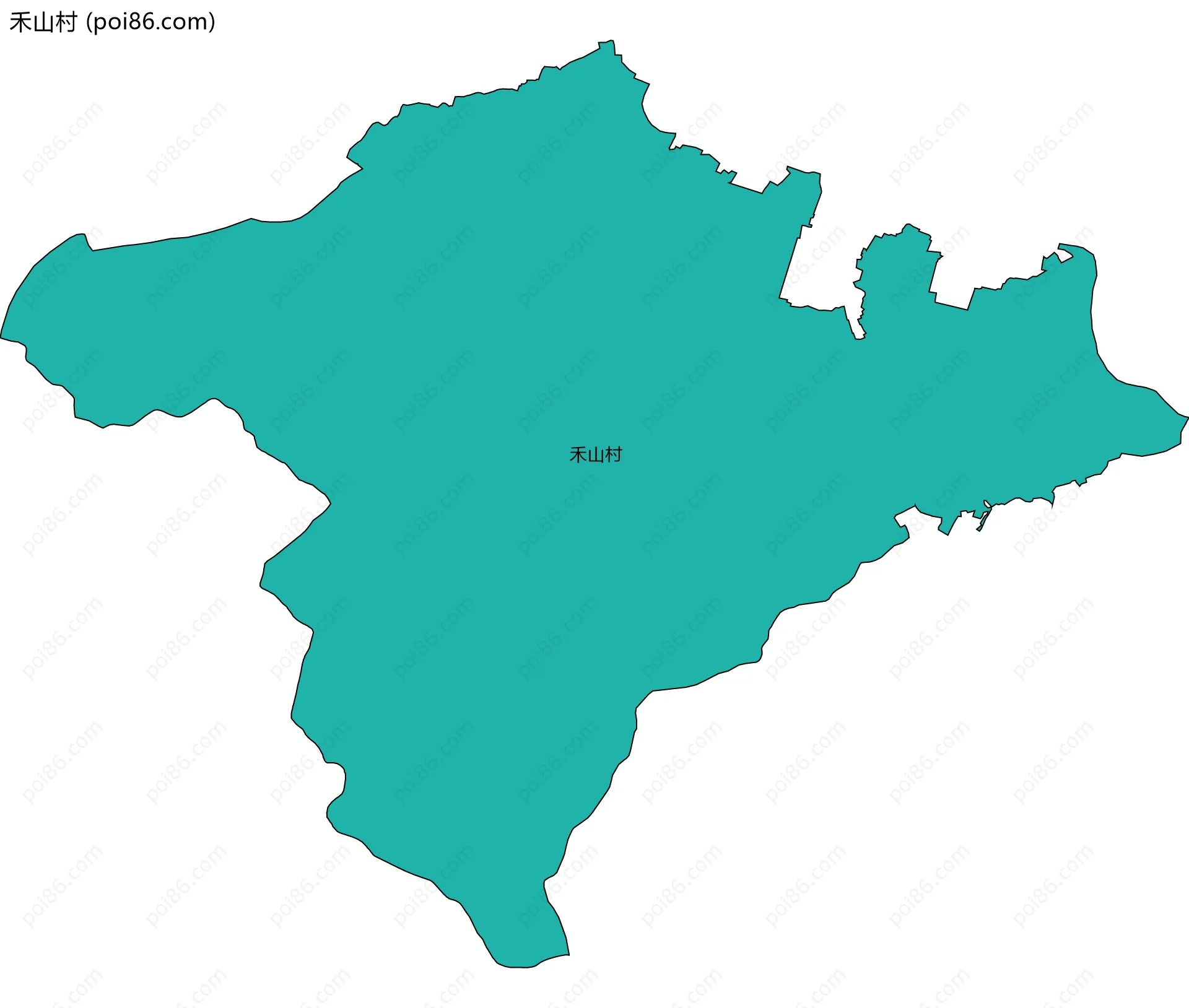 禾山村边界地图