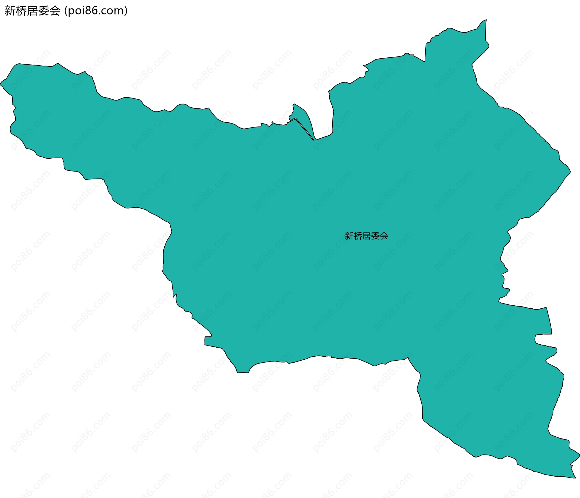 新桥居委会边界地图