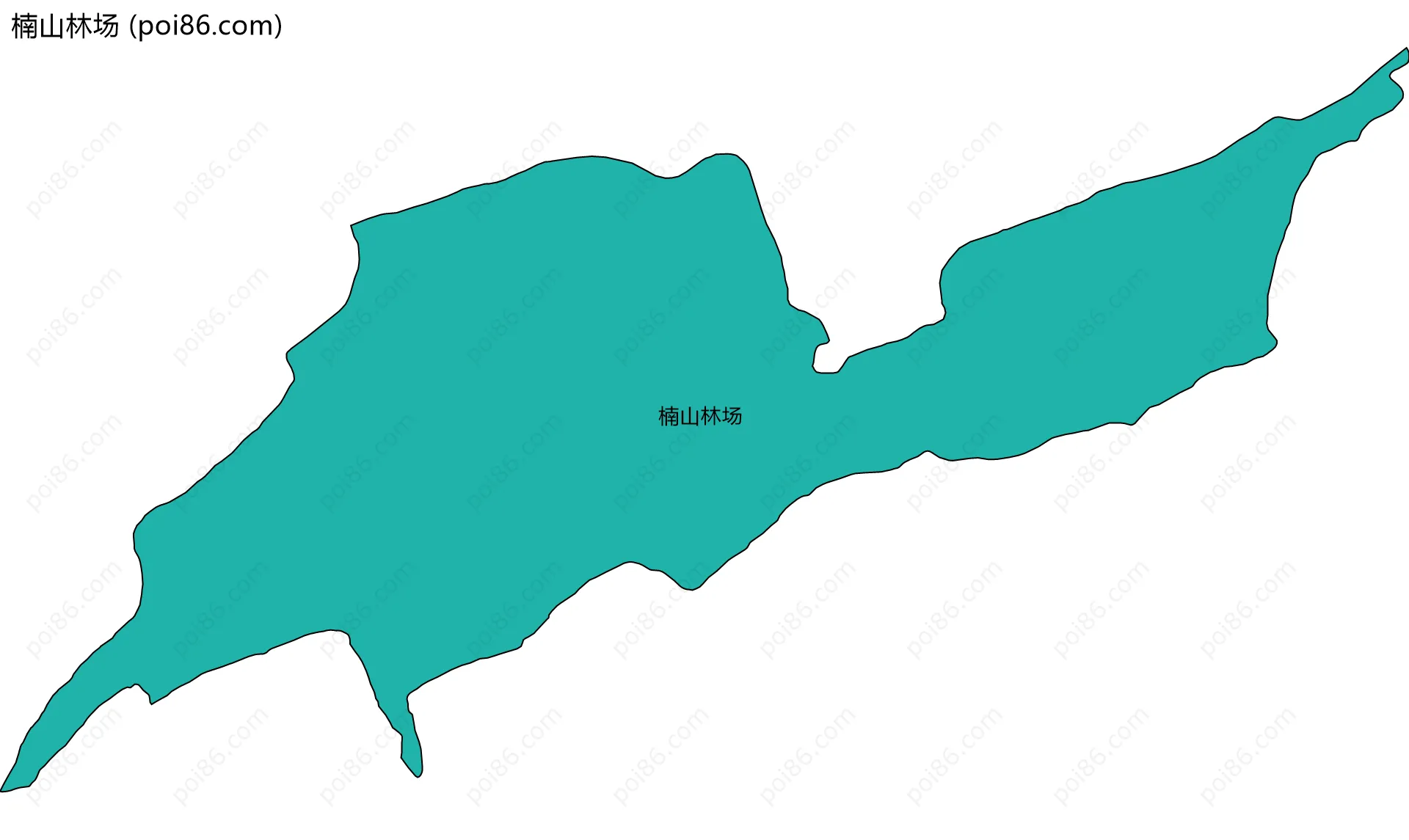 楠山林场边界地图