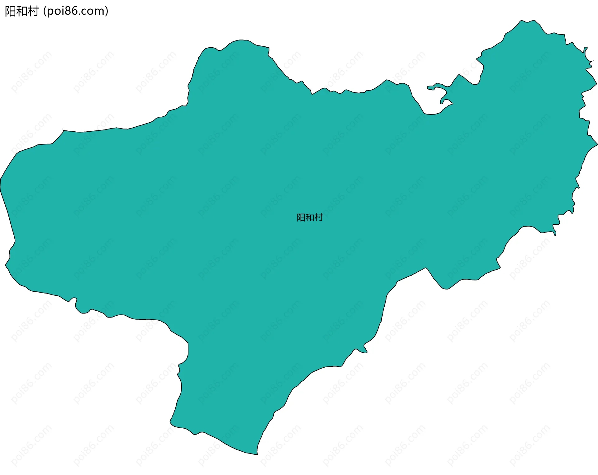 阳和村边界地图