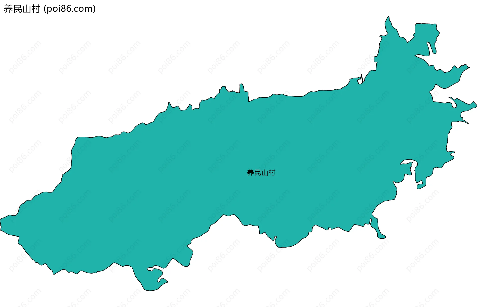 养民山村边界地图
