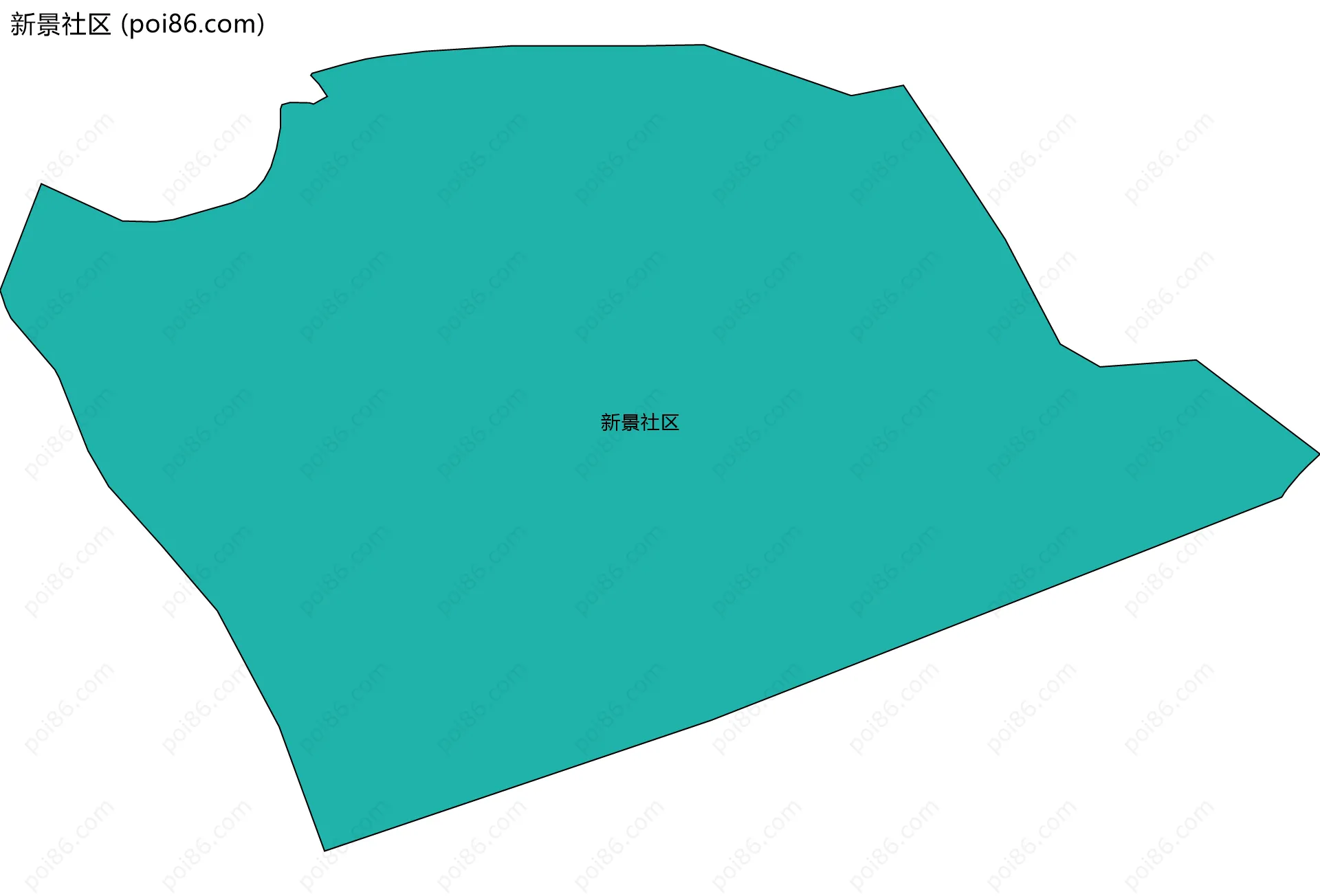 新景社区边界地图