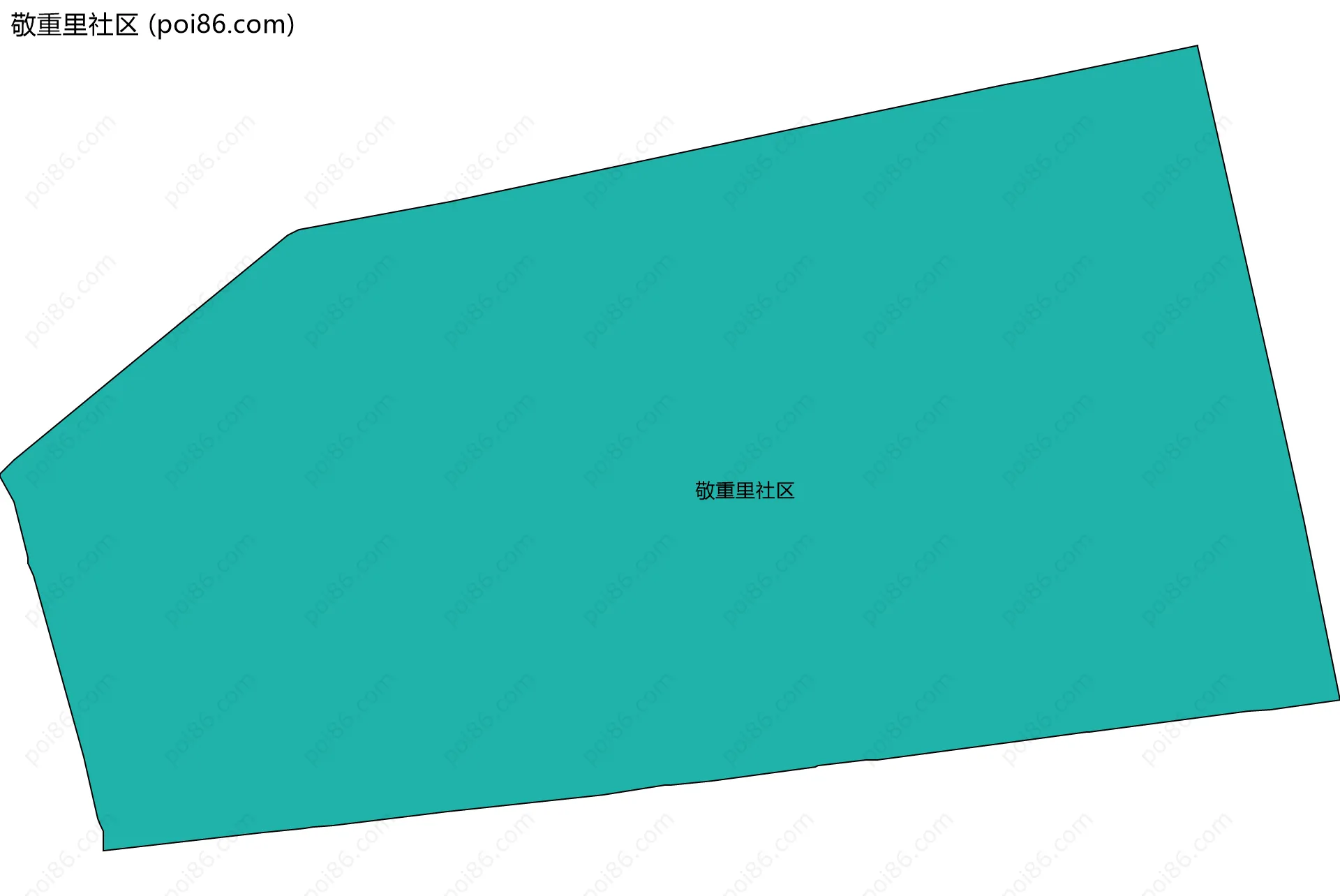敬重里社区边界地图