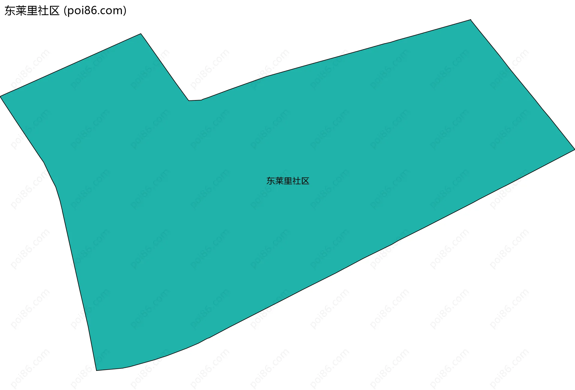 东莱里社区边界地图