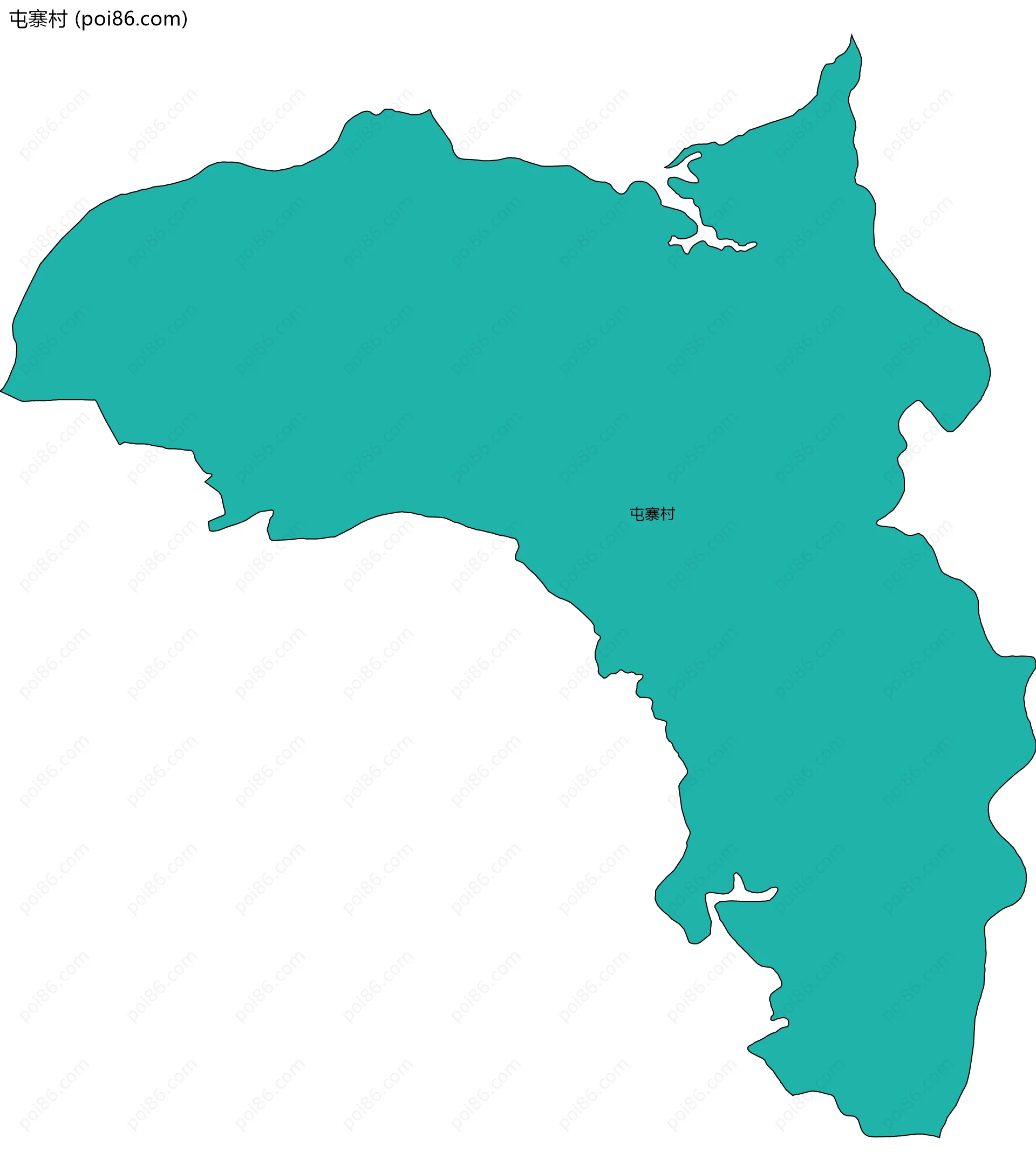屯寨村边界地图