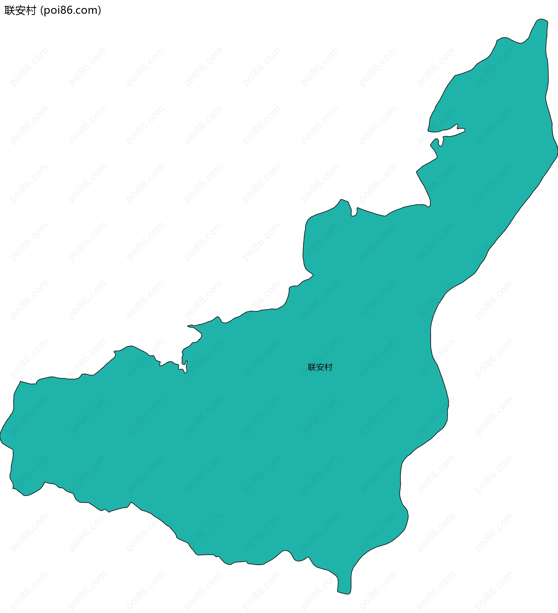 联安村边界地图