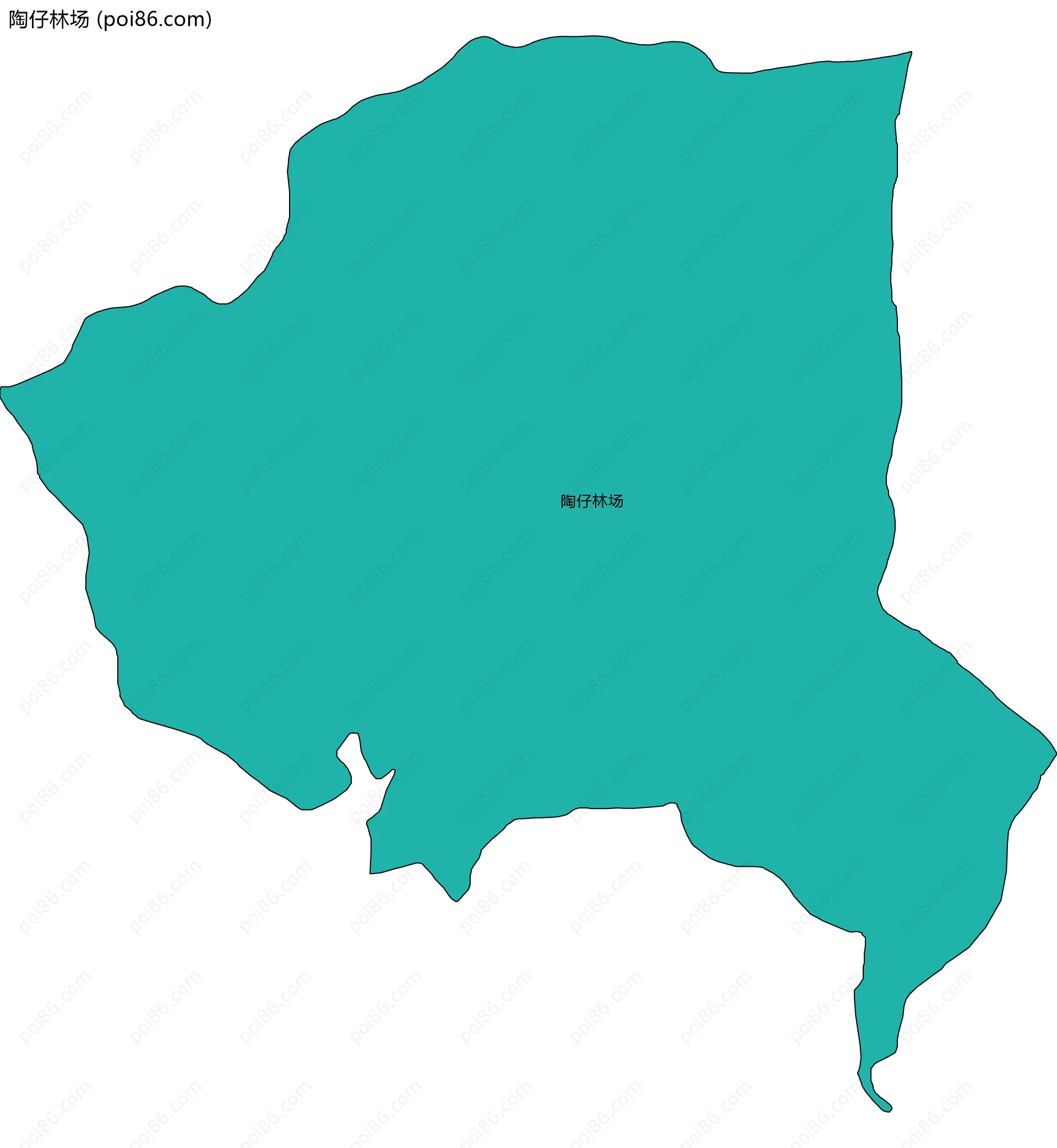 陶仔林场边界地图