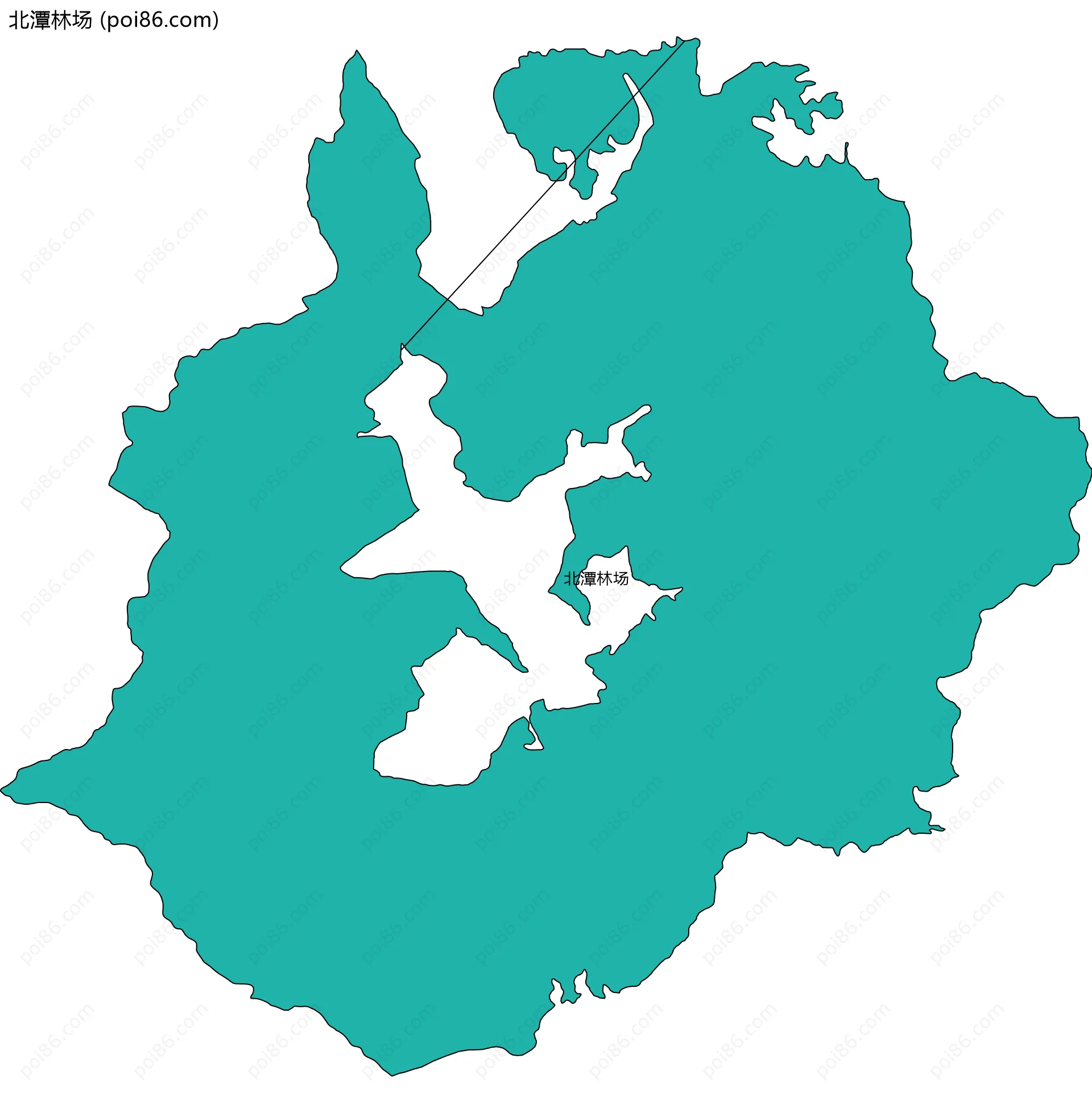 北潭林场边界地图