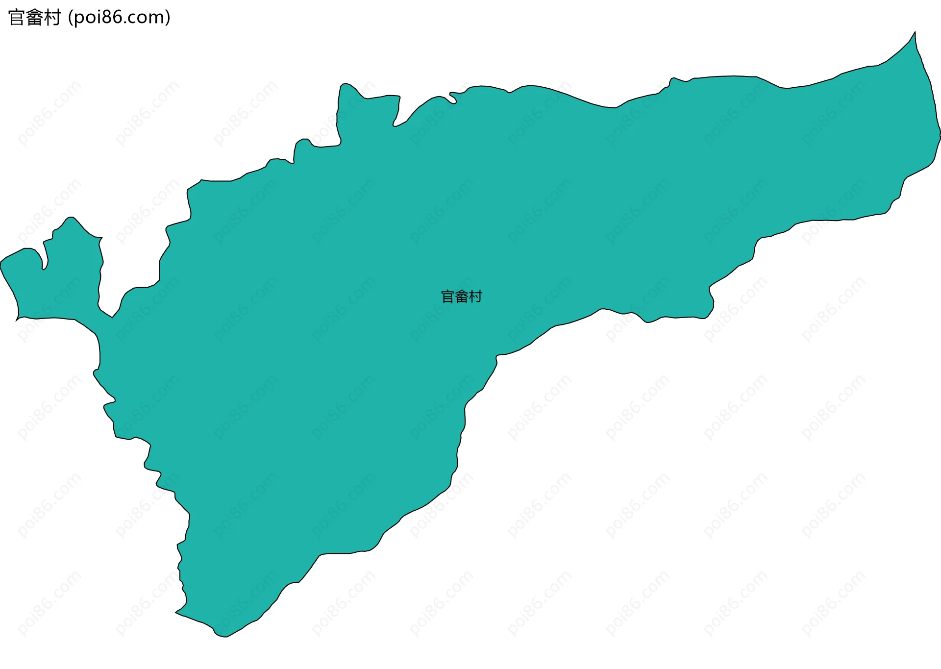 官畲村边界地图