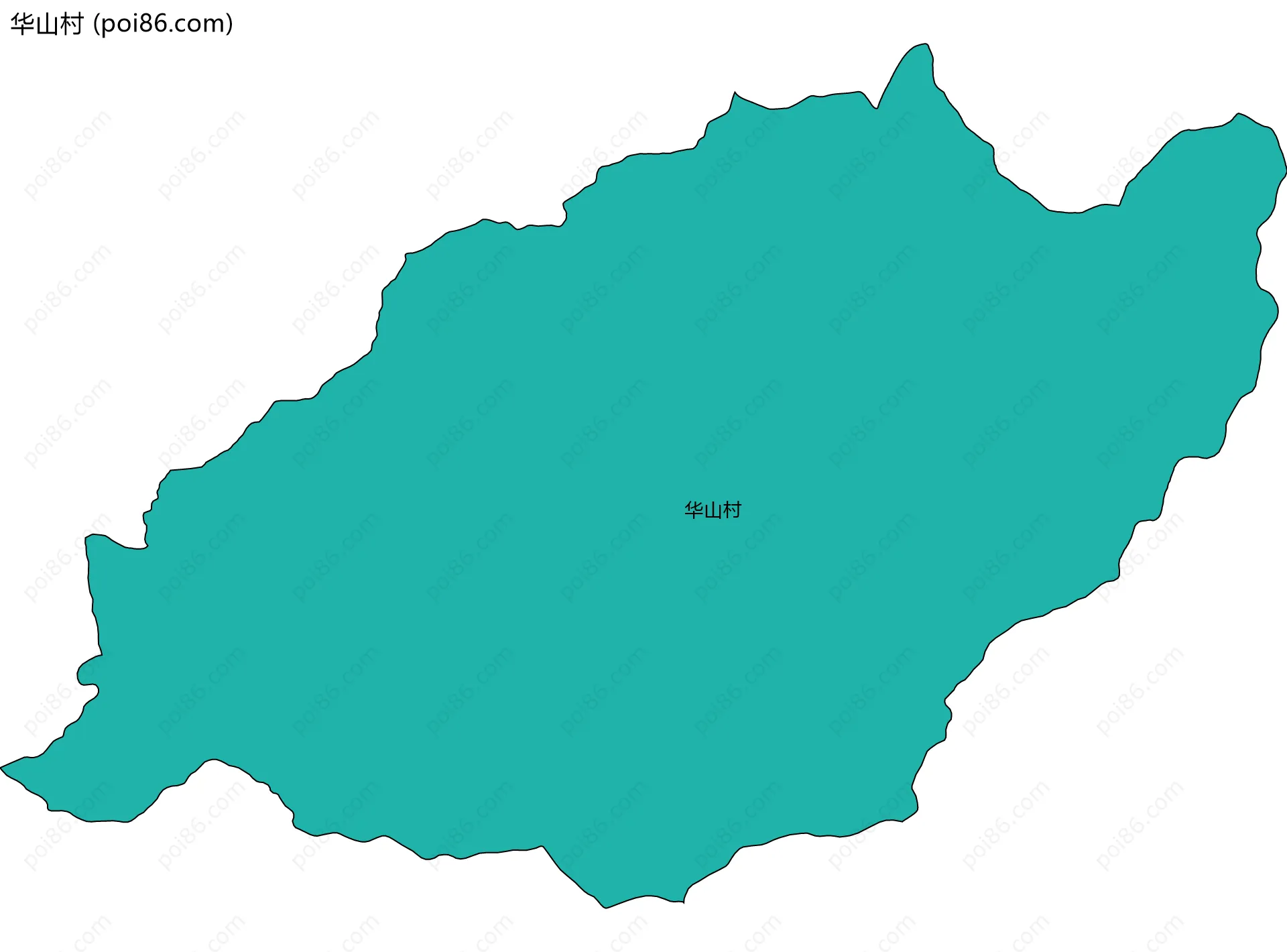 华山村边界地图