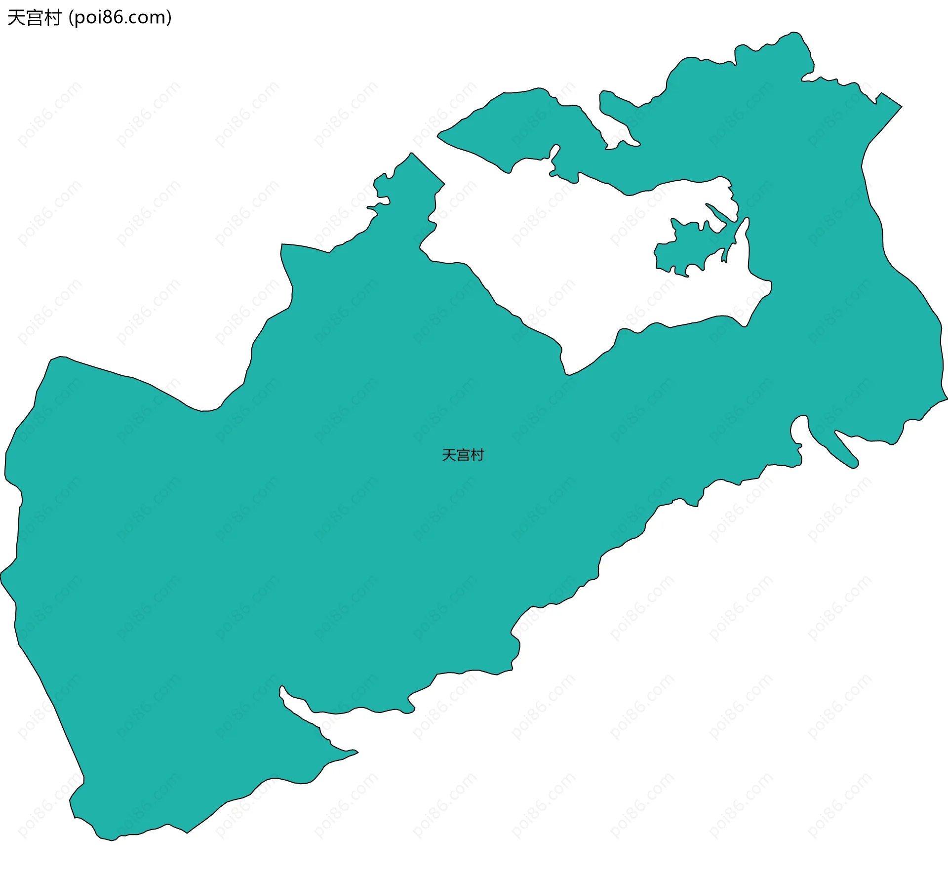 天宫村边界地图