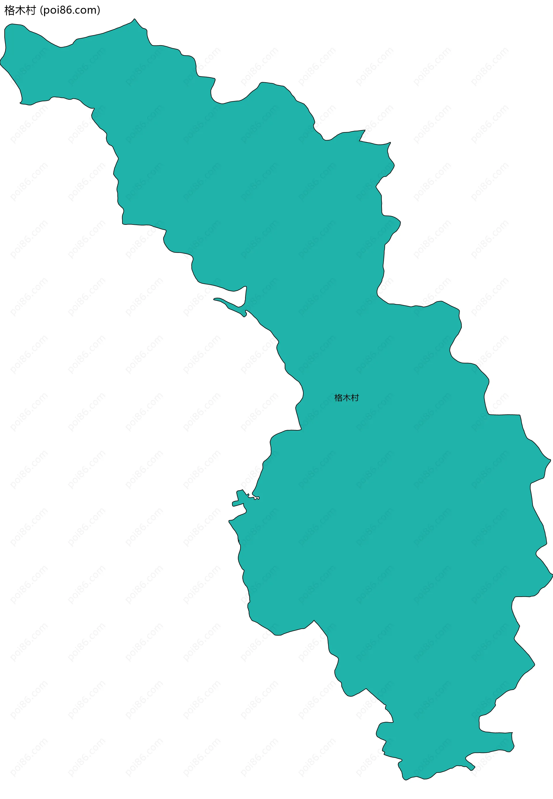 格木村边界地图