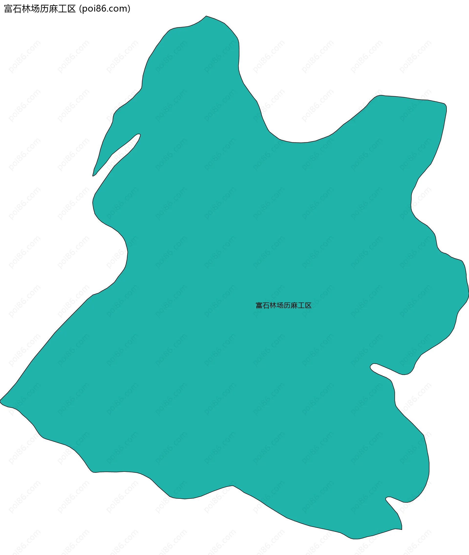 富石林场历麻工区边界地图