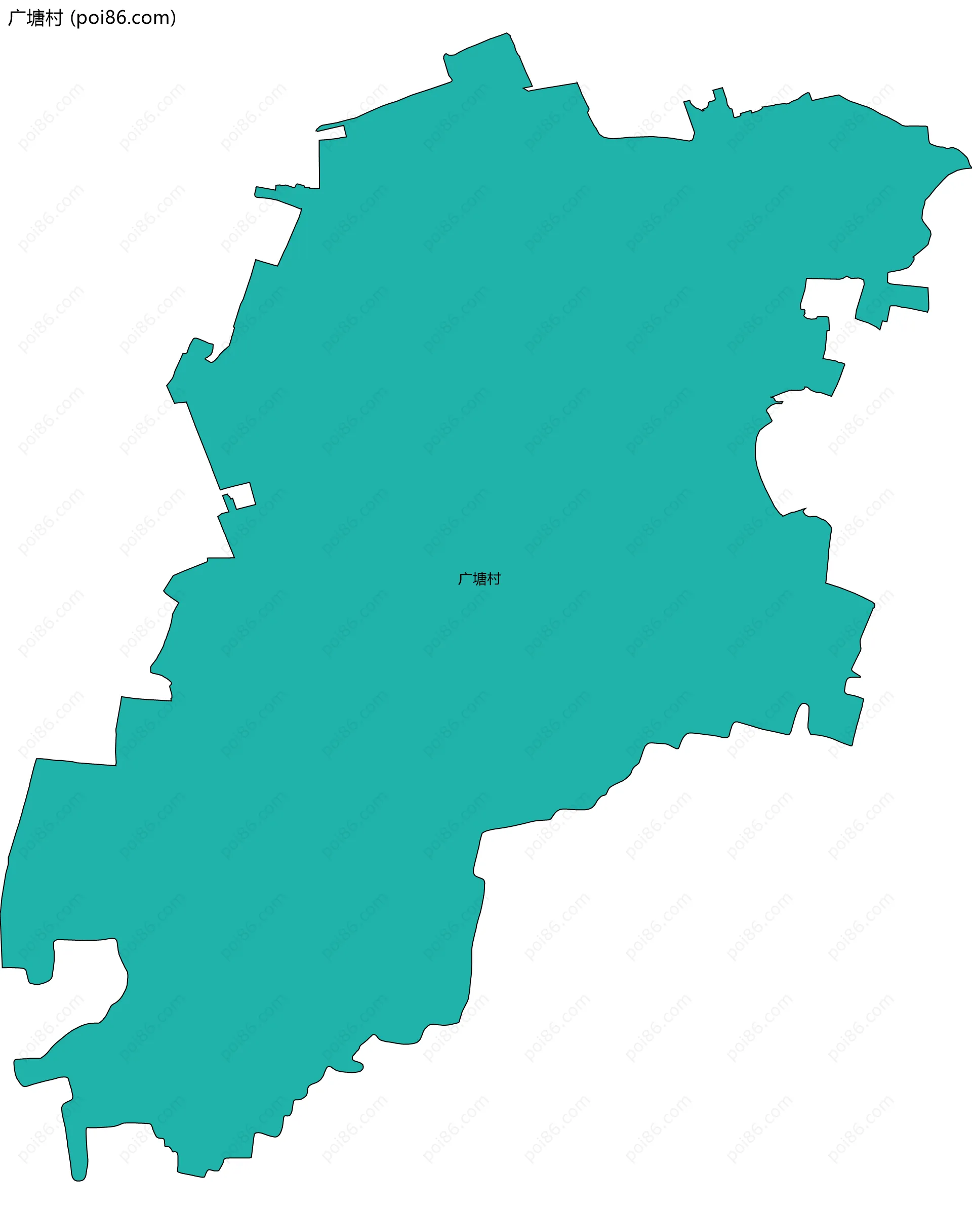 广塘村边界地图