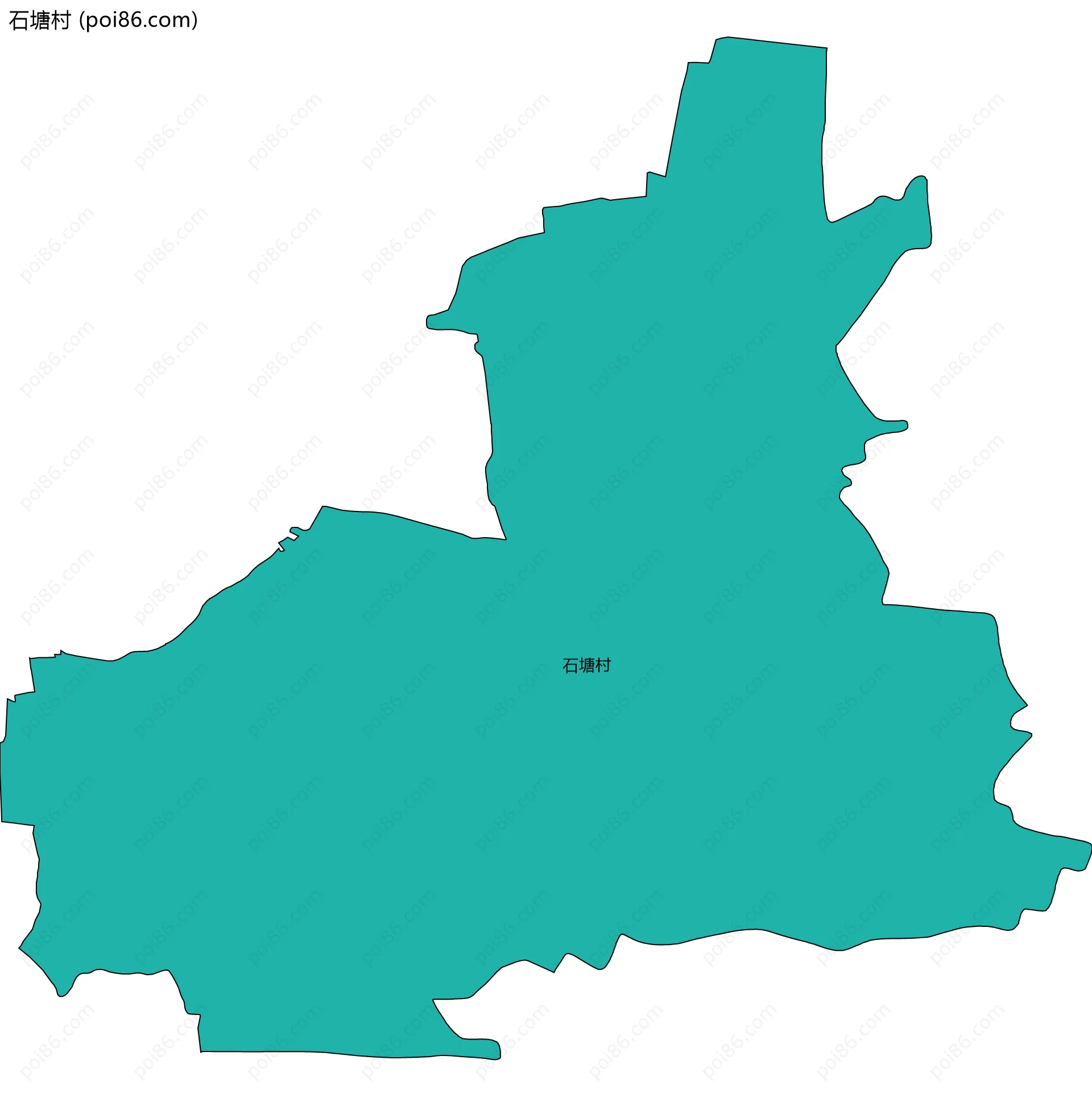 石塘村边界地图