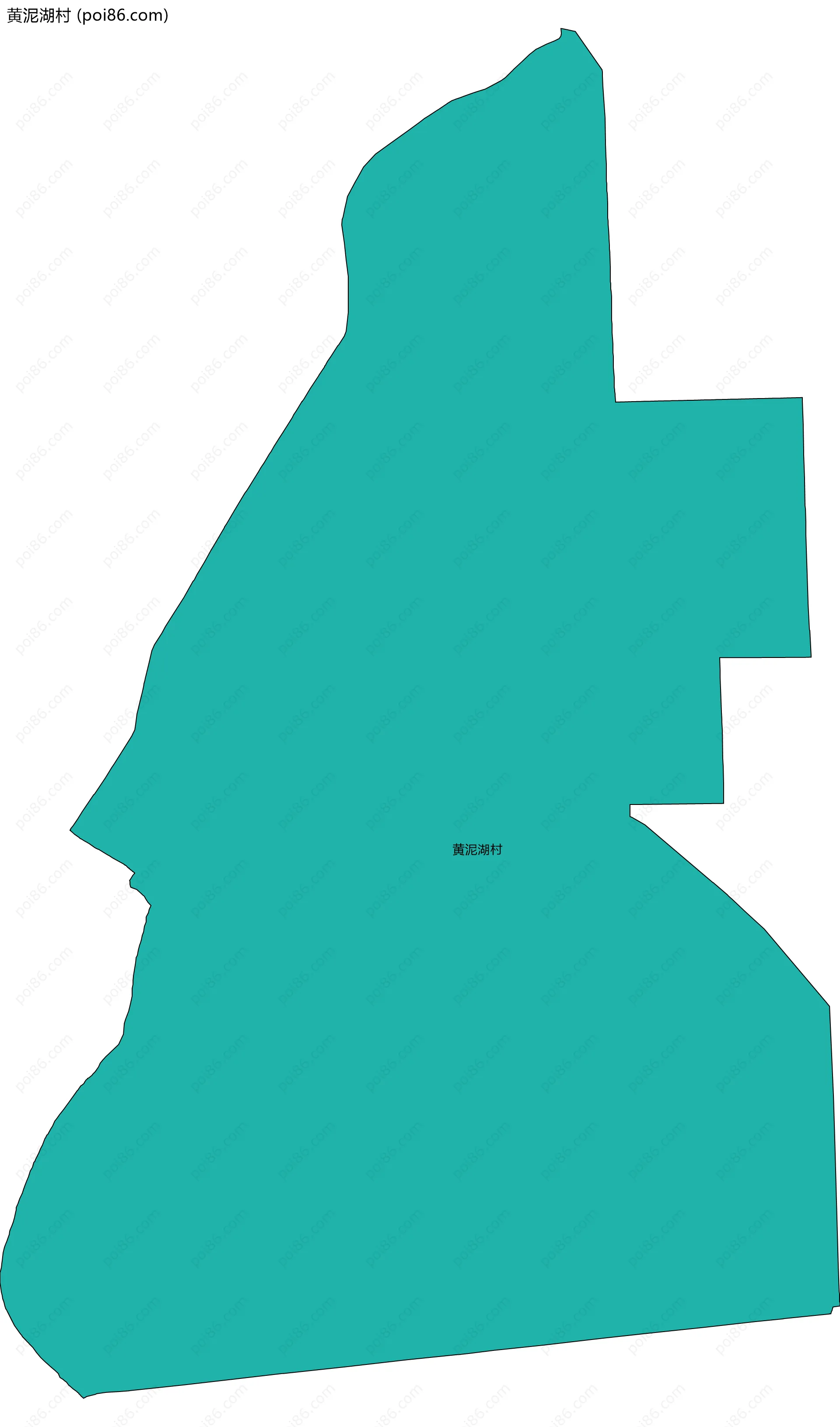 黄泥湖村边界地图