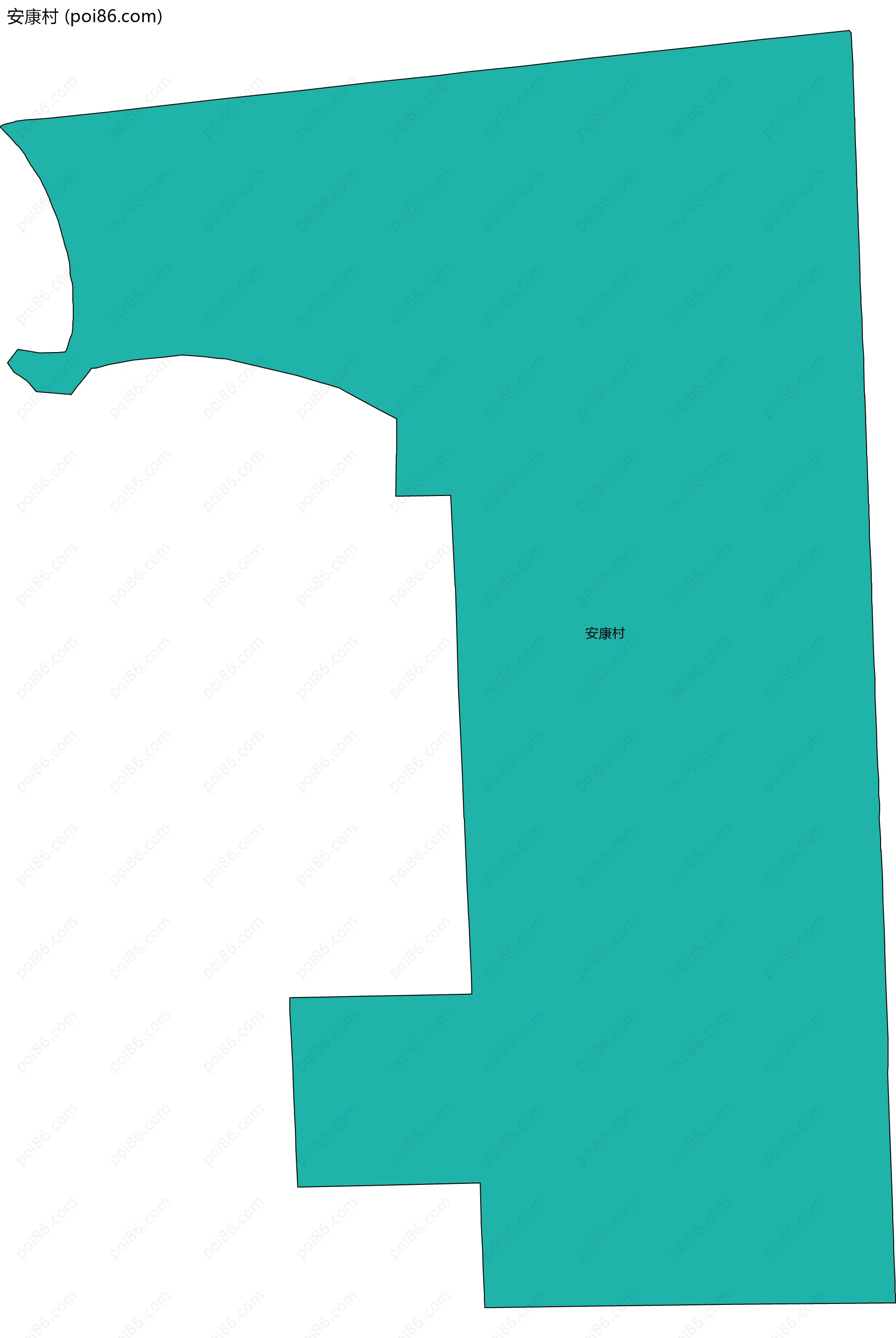 安康村边界地图