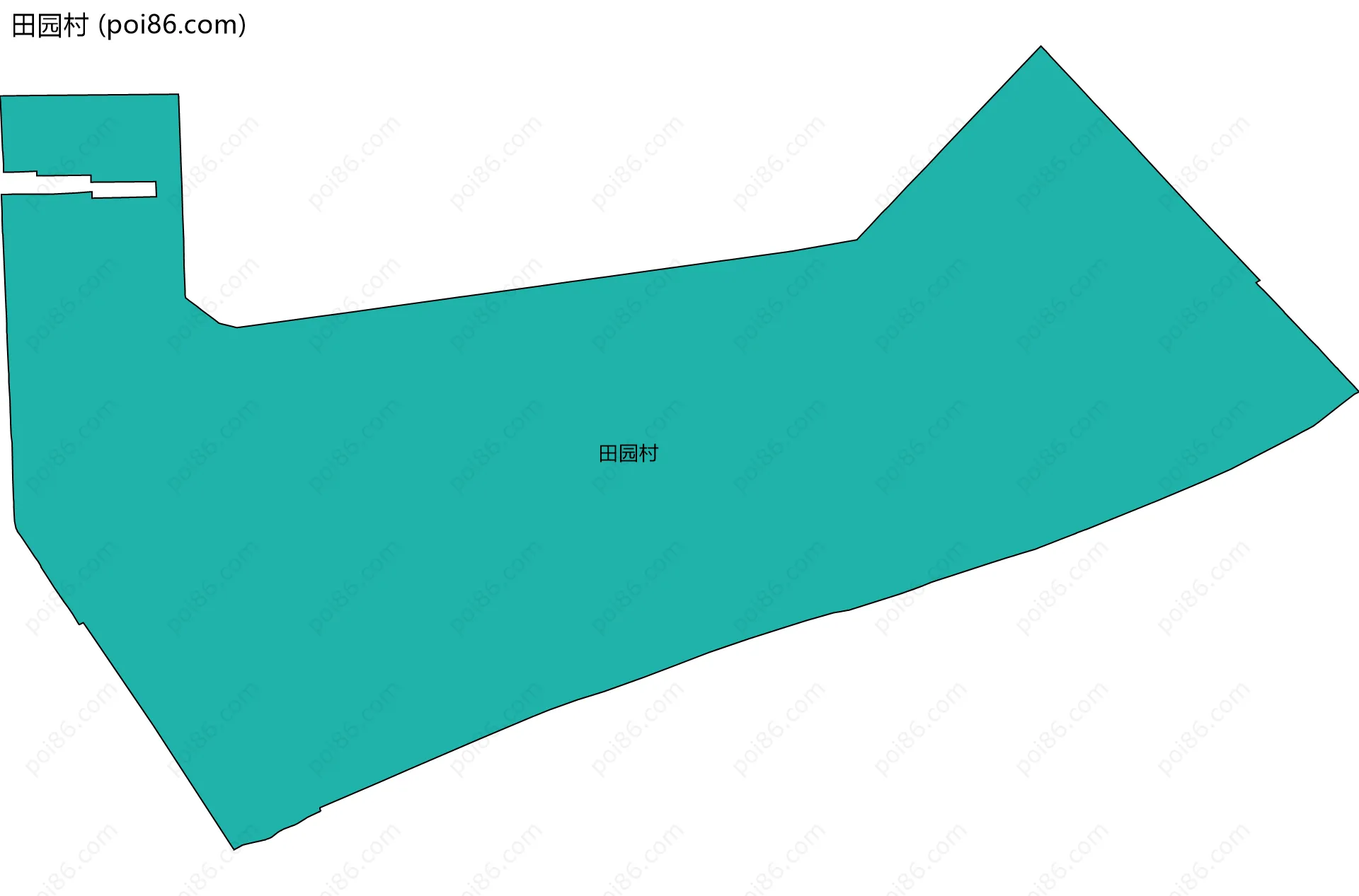 田园村边界地图
