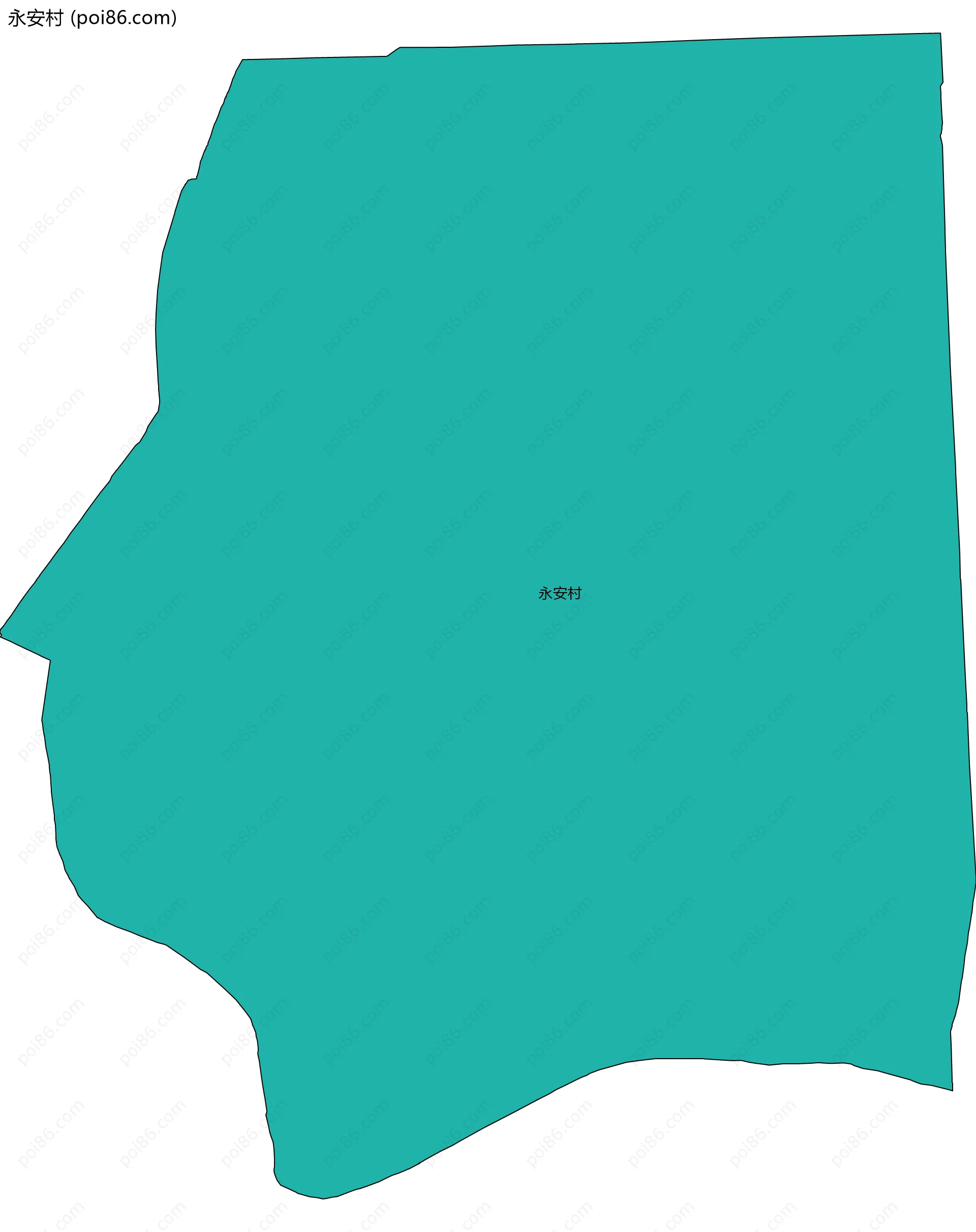 永安村边界地图