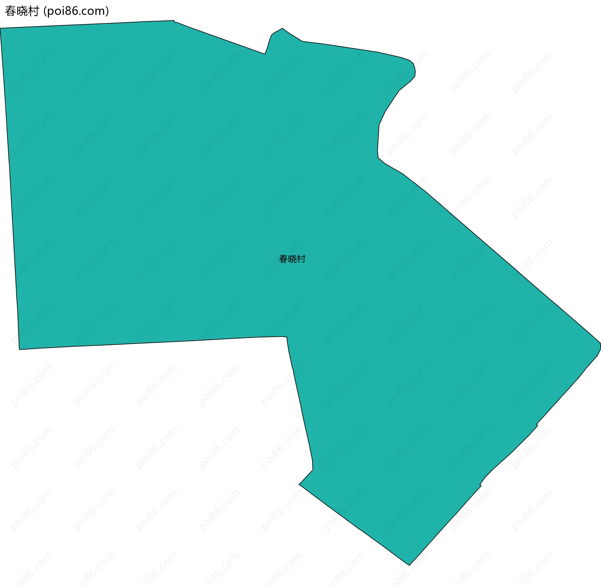 春晓村边界地图