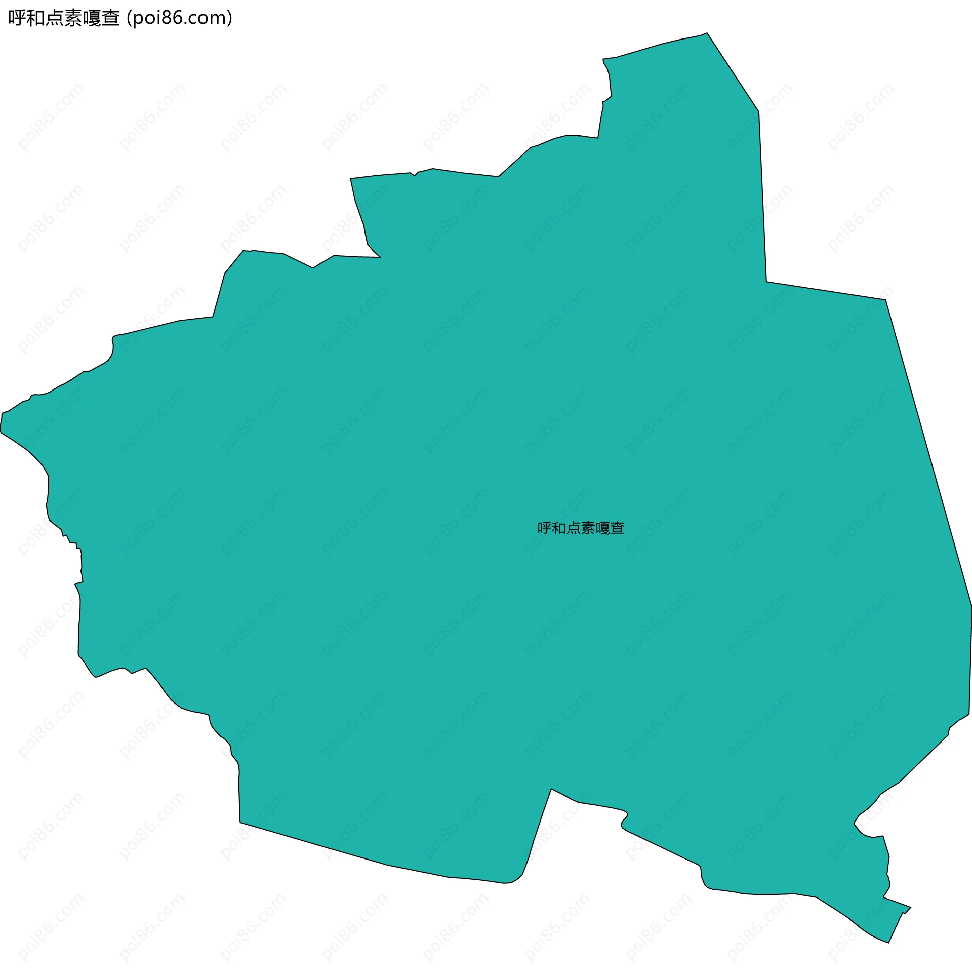 呼和点素嘎查边界地图