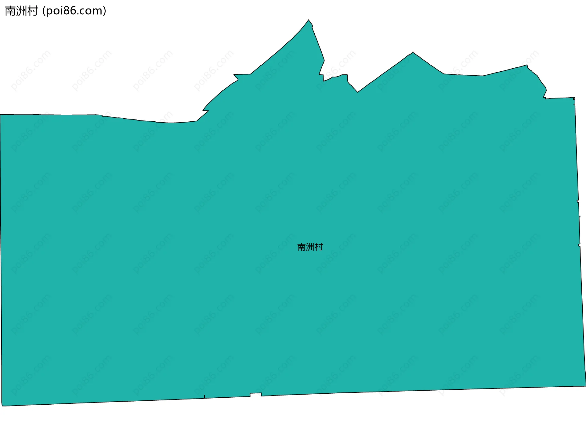 南洲村边界地图