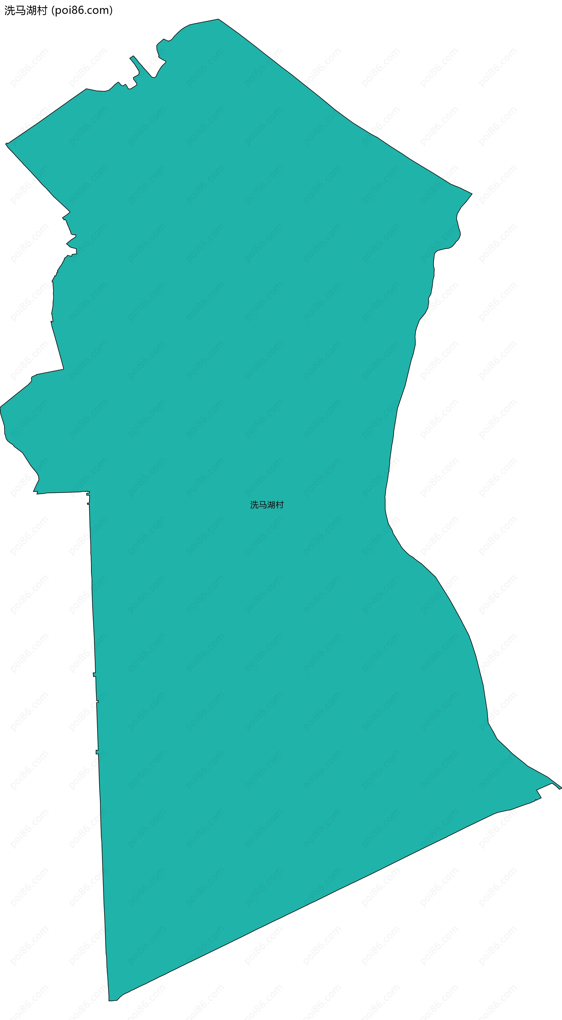 洗马湖村边界地图