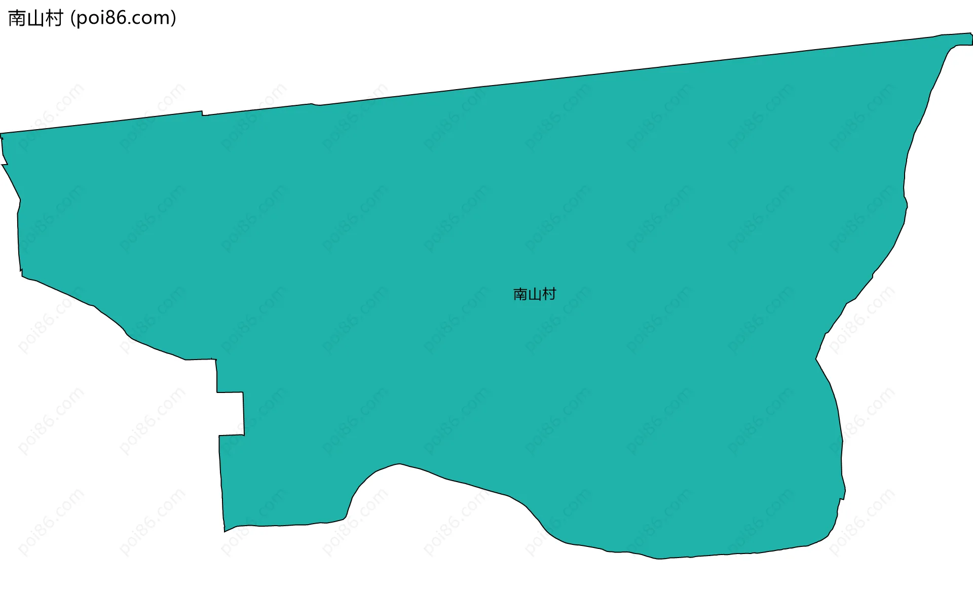 南山村边界地图