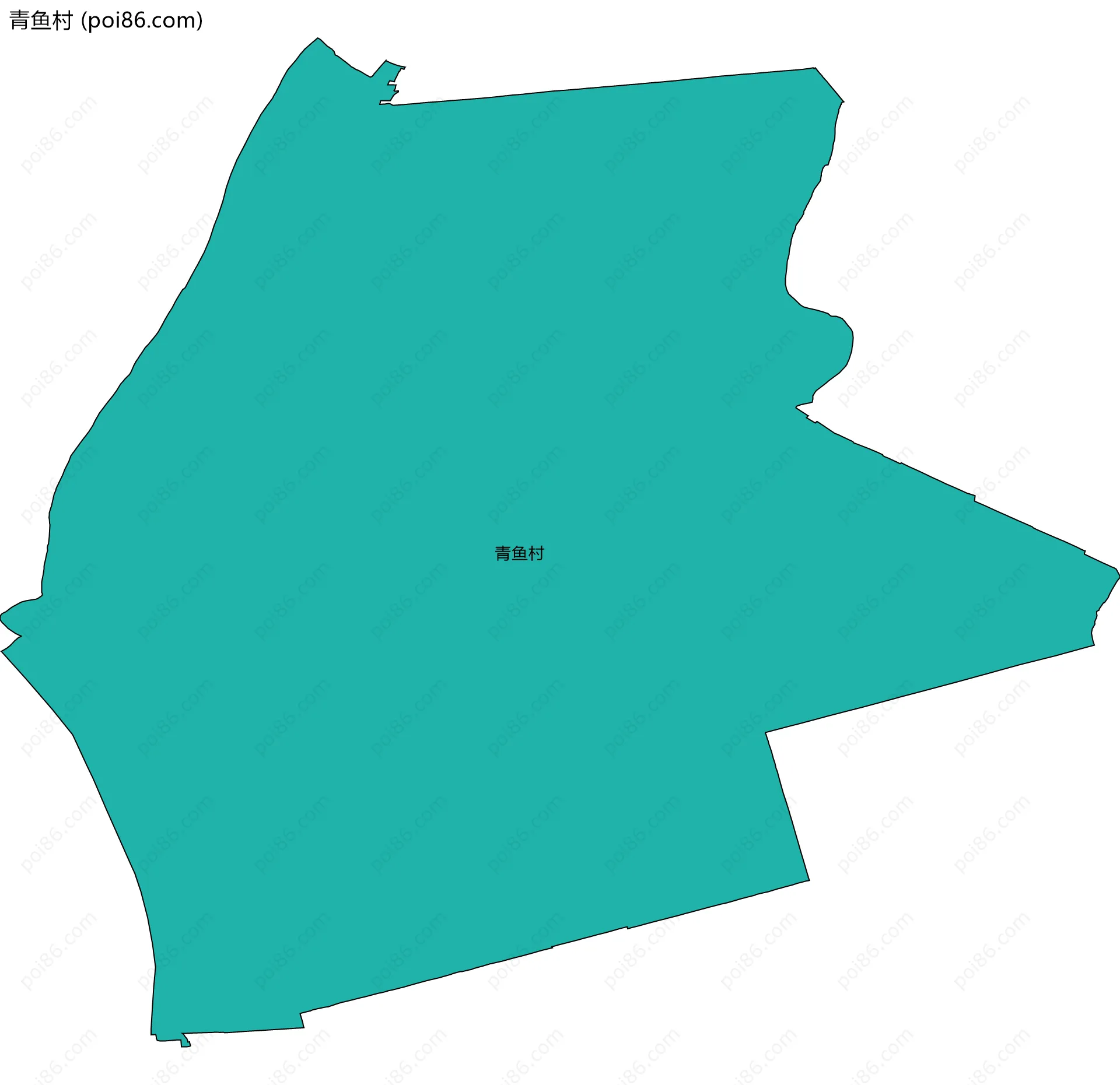 青鱼村边界地图