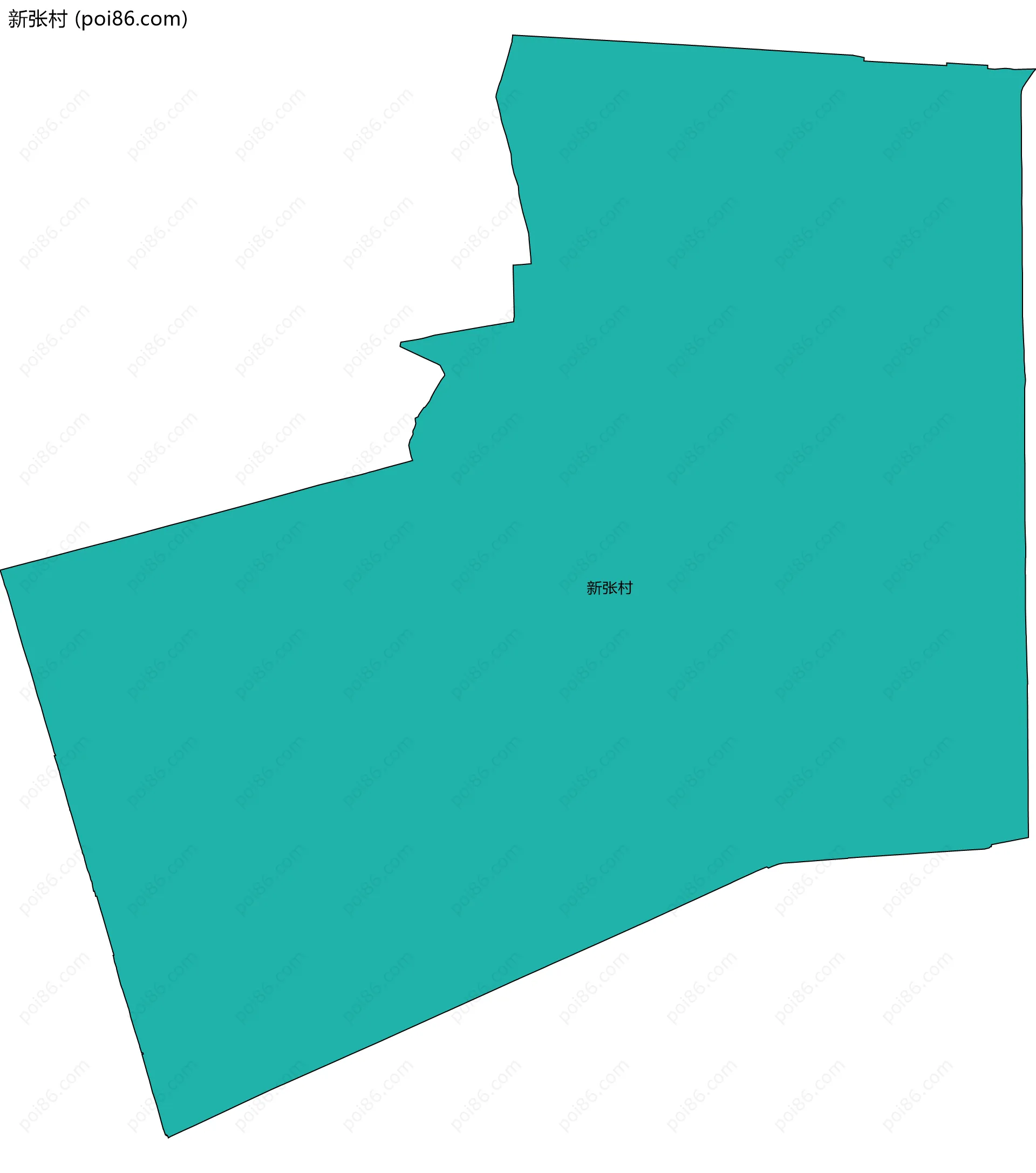 新张村边界地图