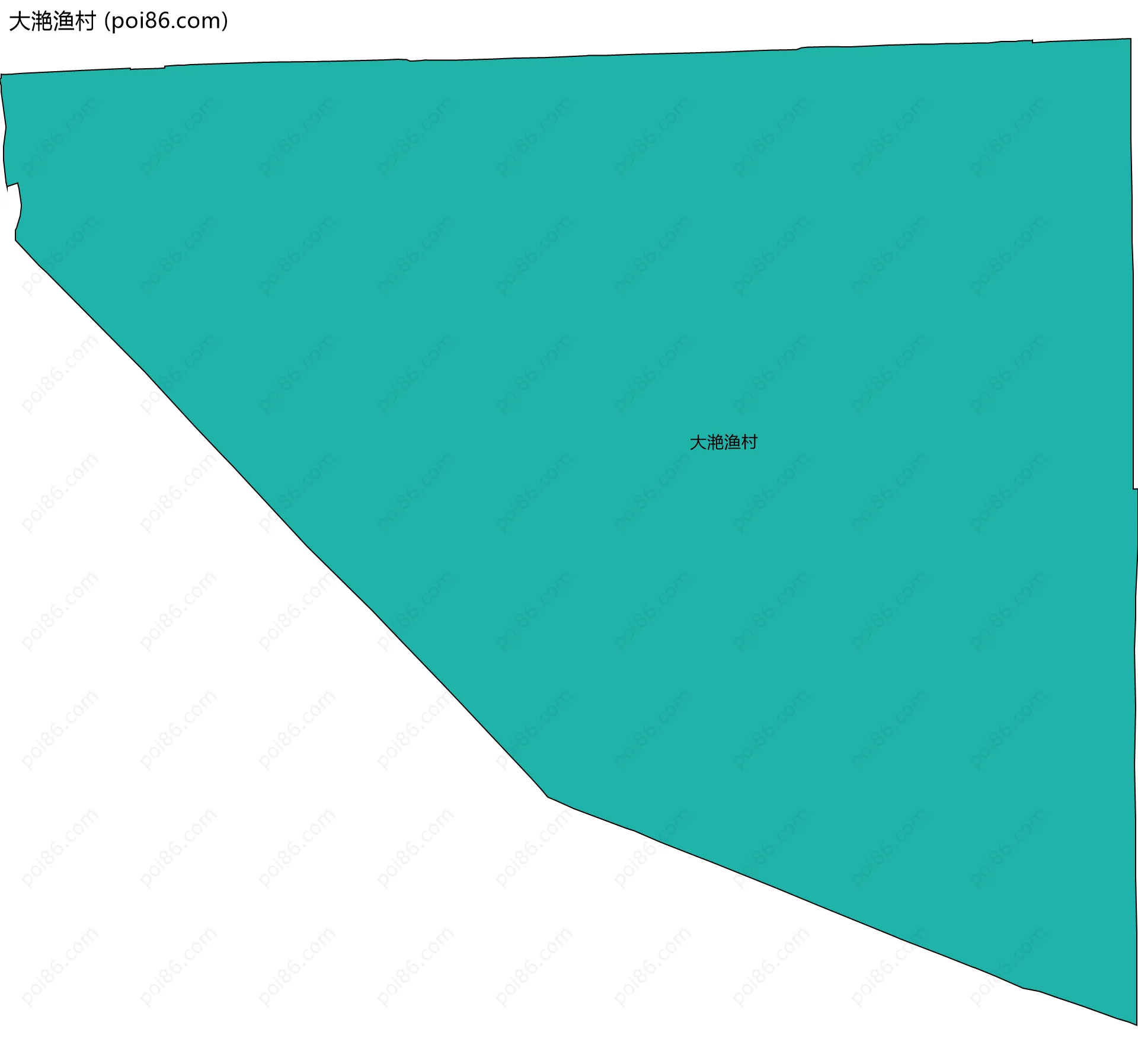 大滟渔村边界地图
