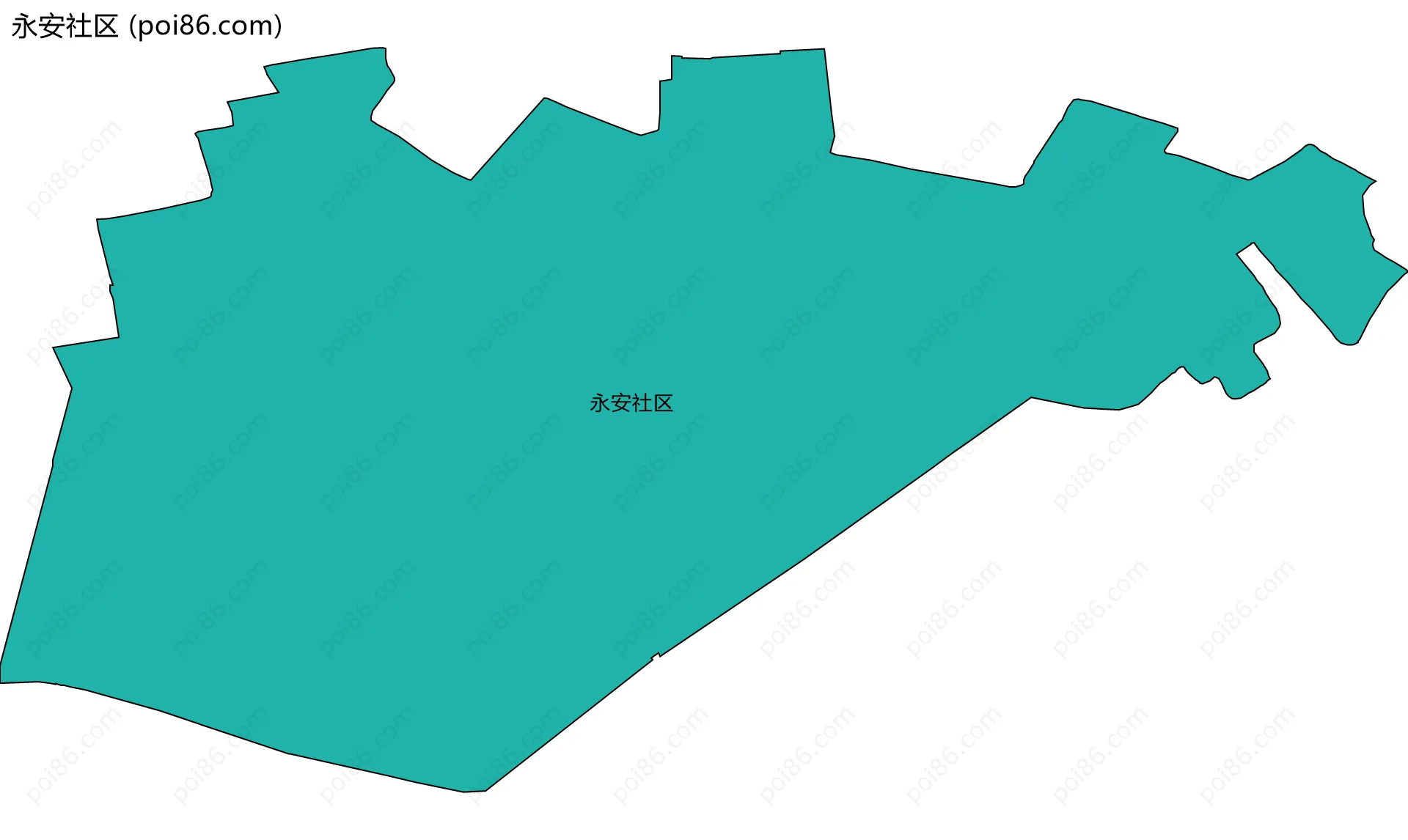 永安社区边界地图