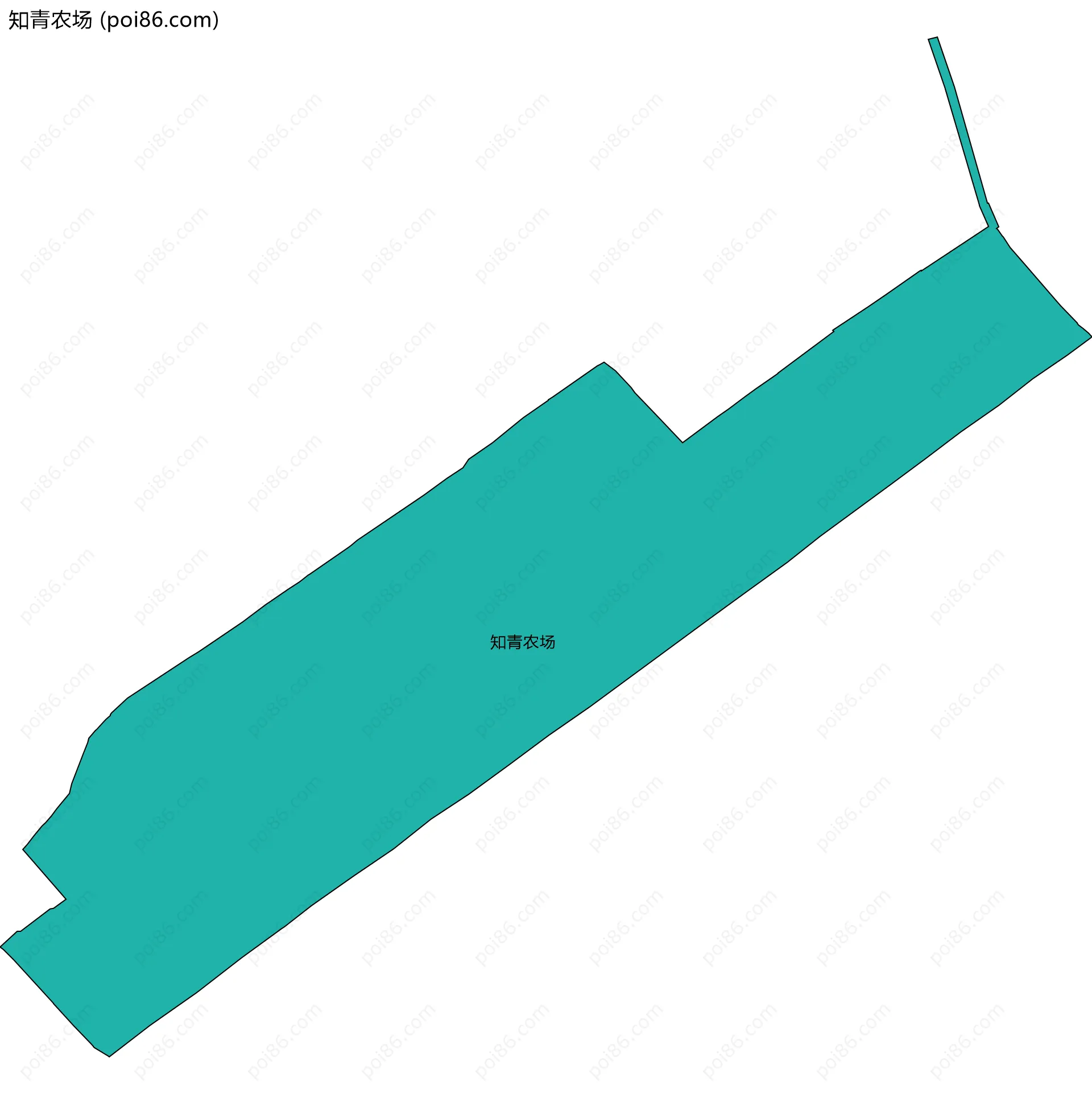 知青农场边界地图