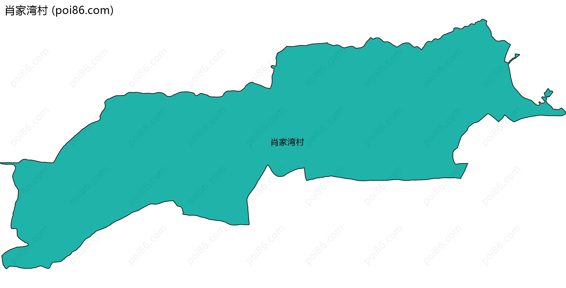 肖家湾村边界地图