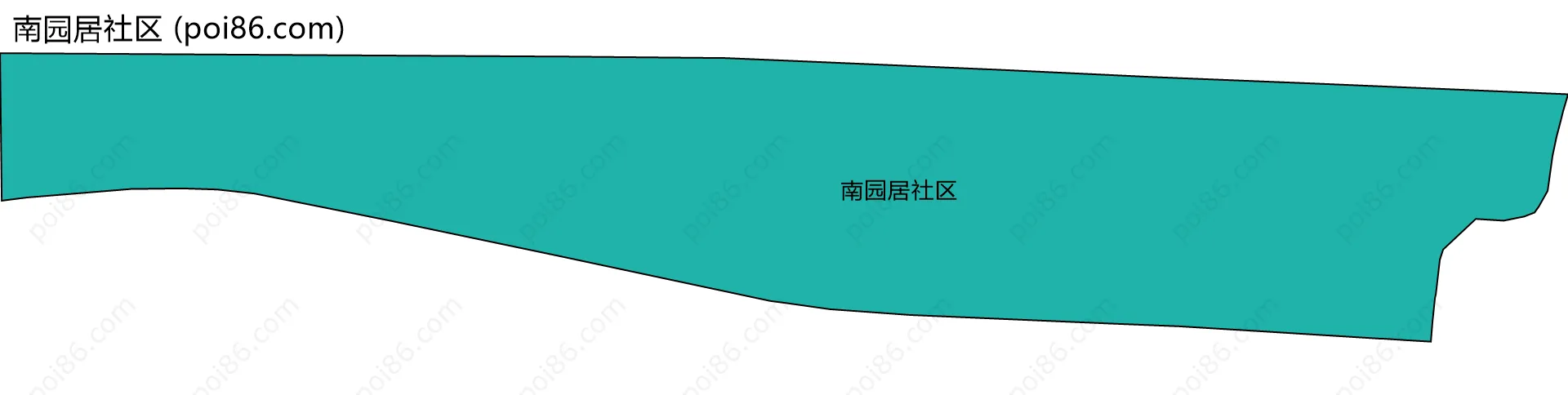 南园居社区边界地图