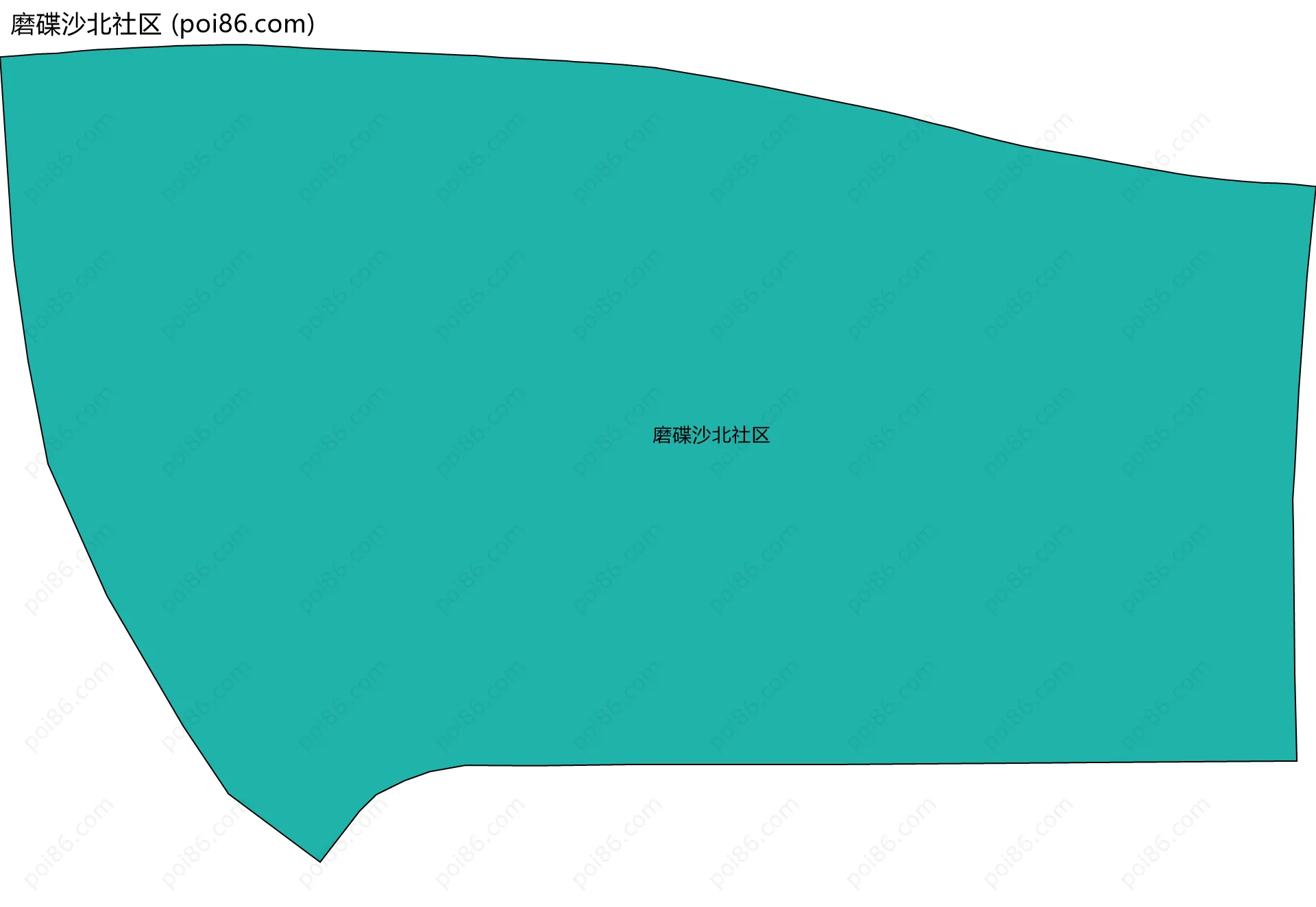 磨碟沙北社区边界地图