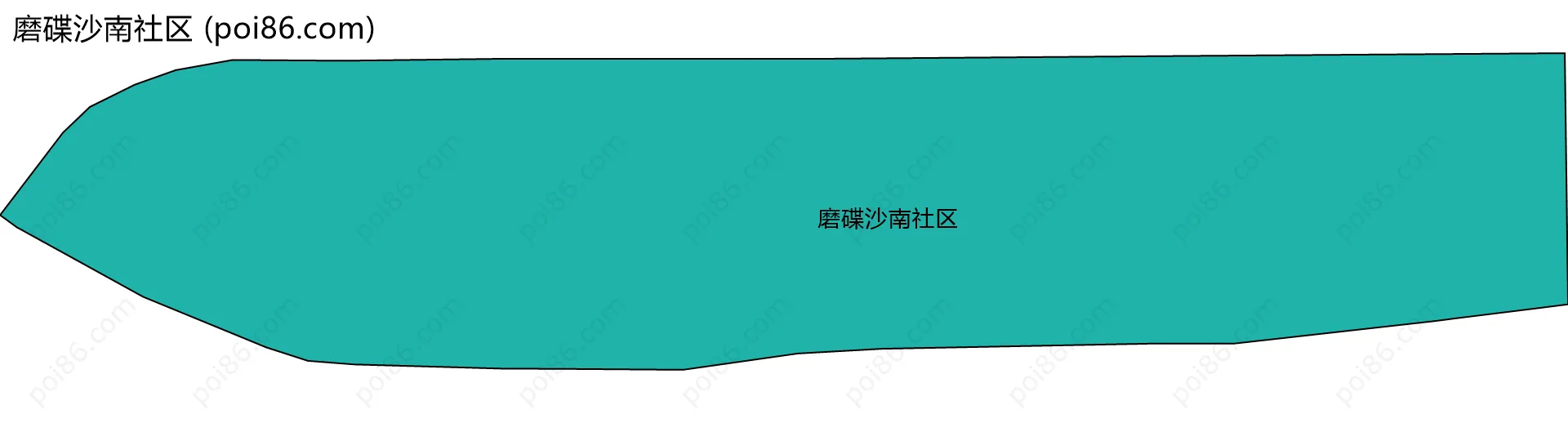 磨碟沙南社区边界地图