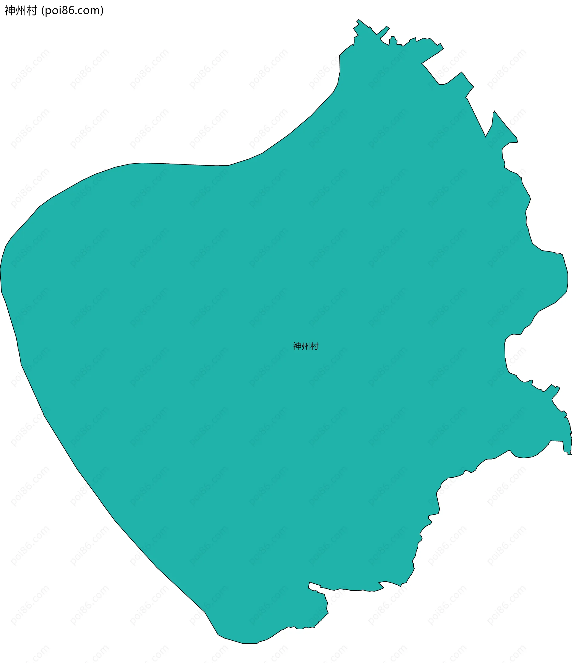 神州村边界地图