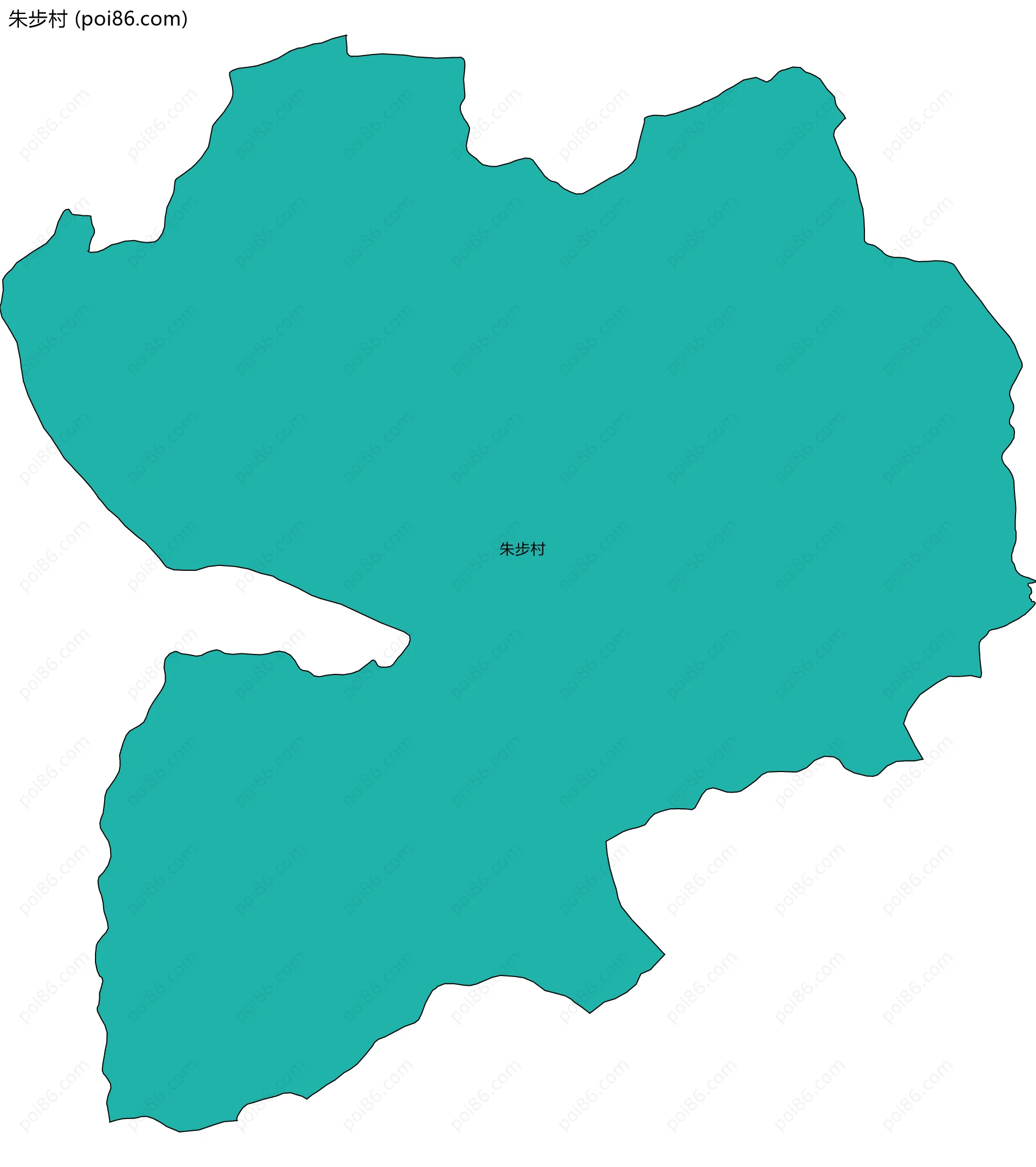 朱步村边界地图