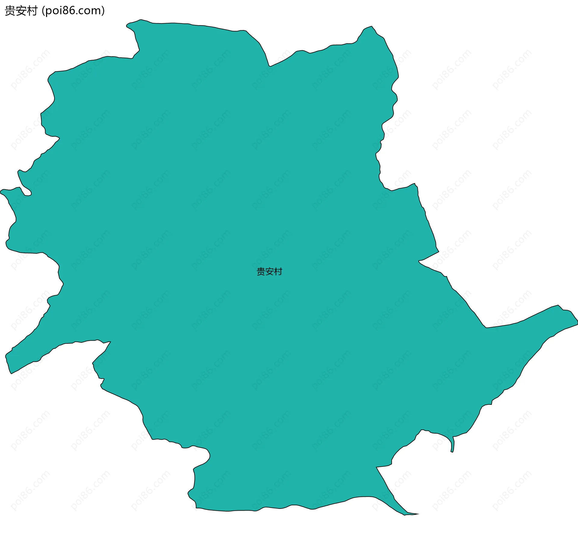 贵安村边界地图