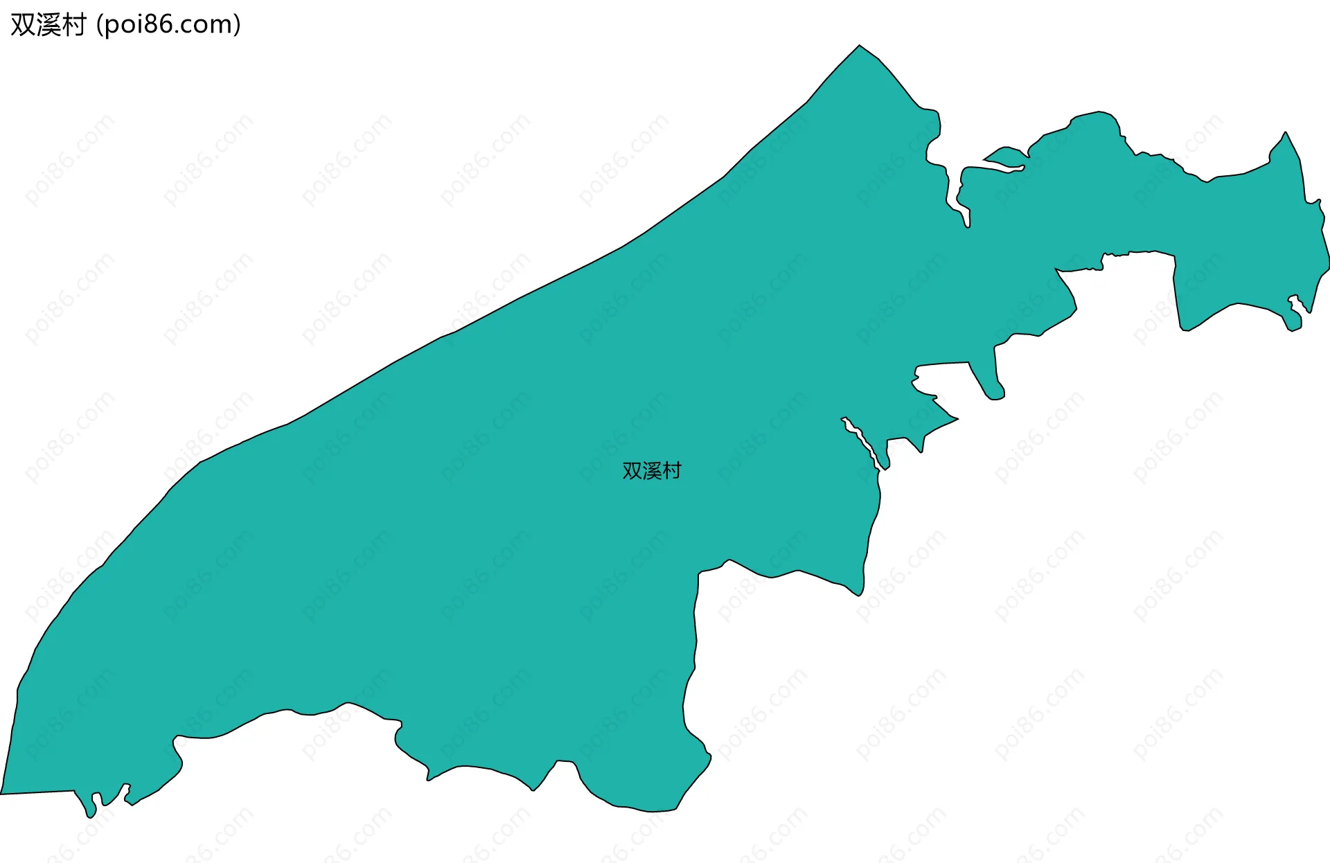 双溪村边界地图