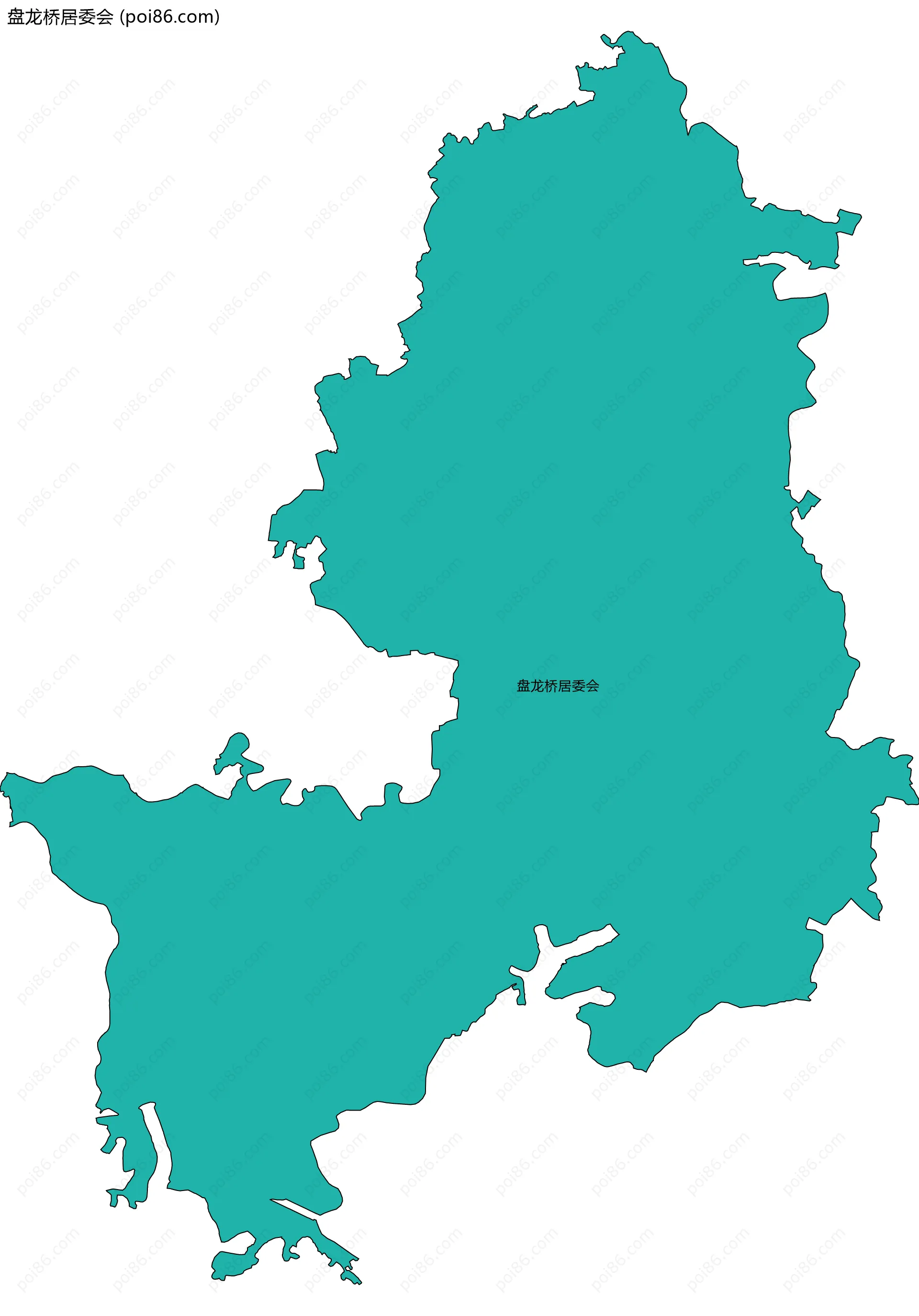 盘龙桥居委会边界地图