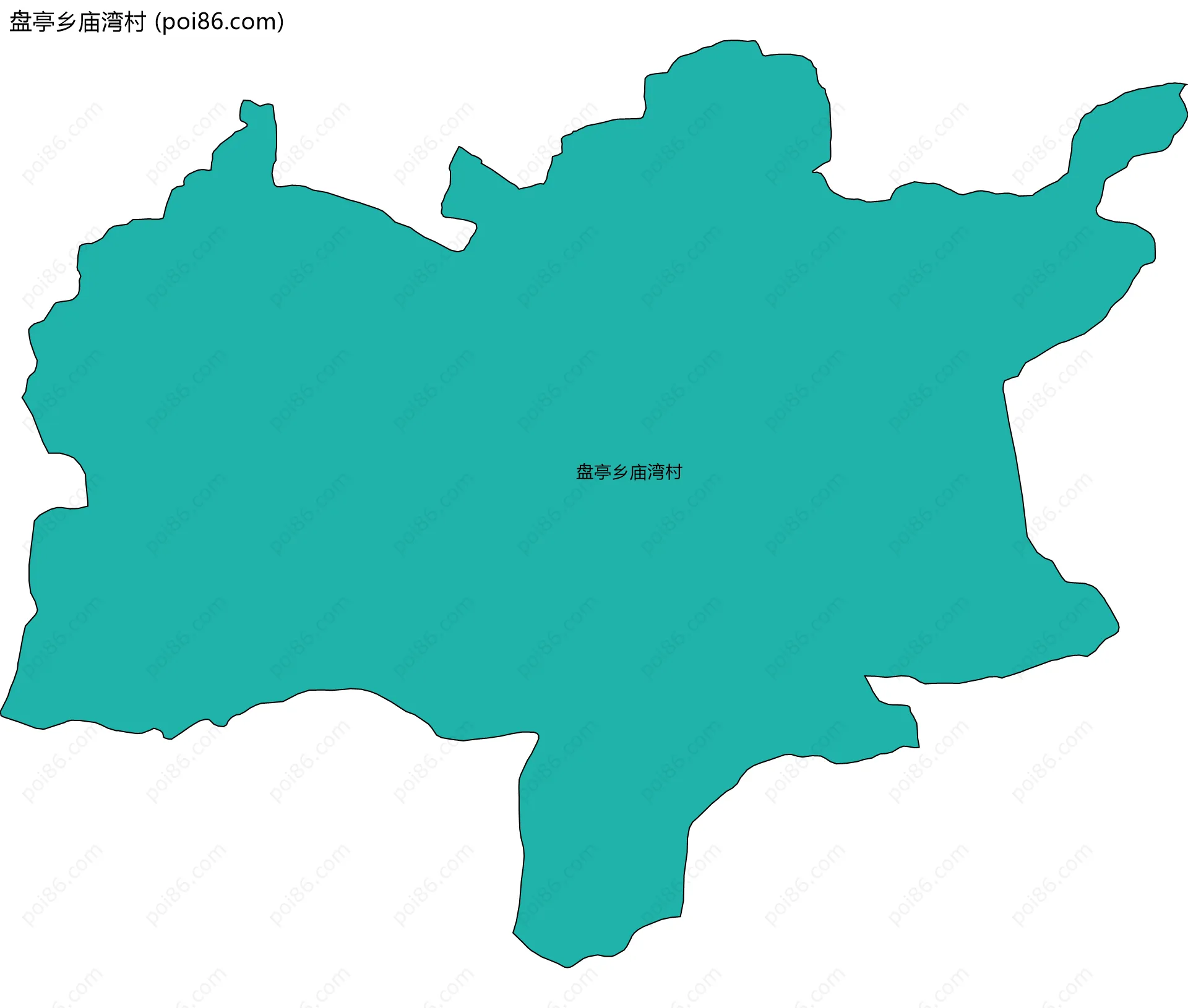 盘亭乡庙湾村边界地图