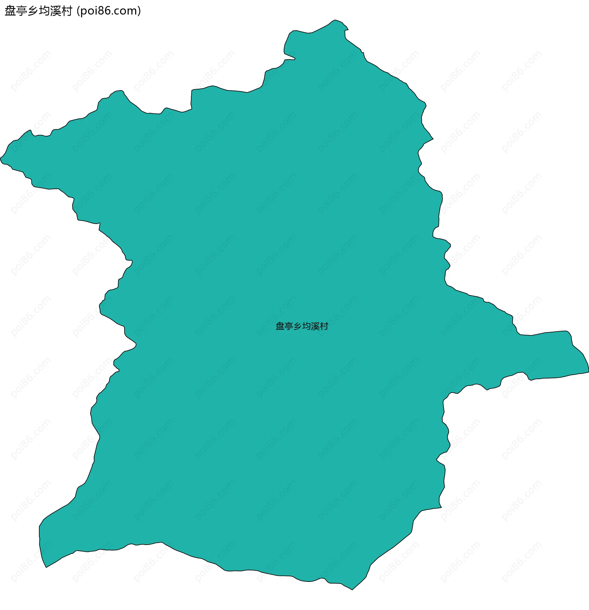 盘亭乡均溪村边界地图