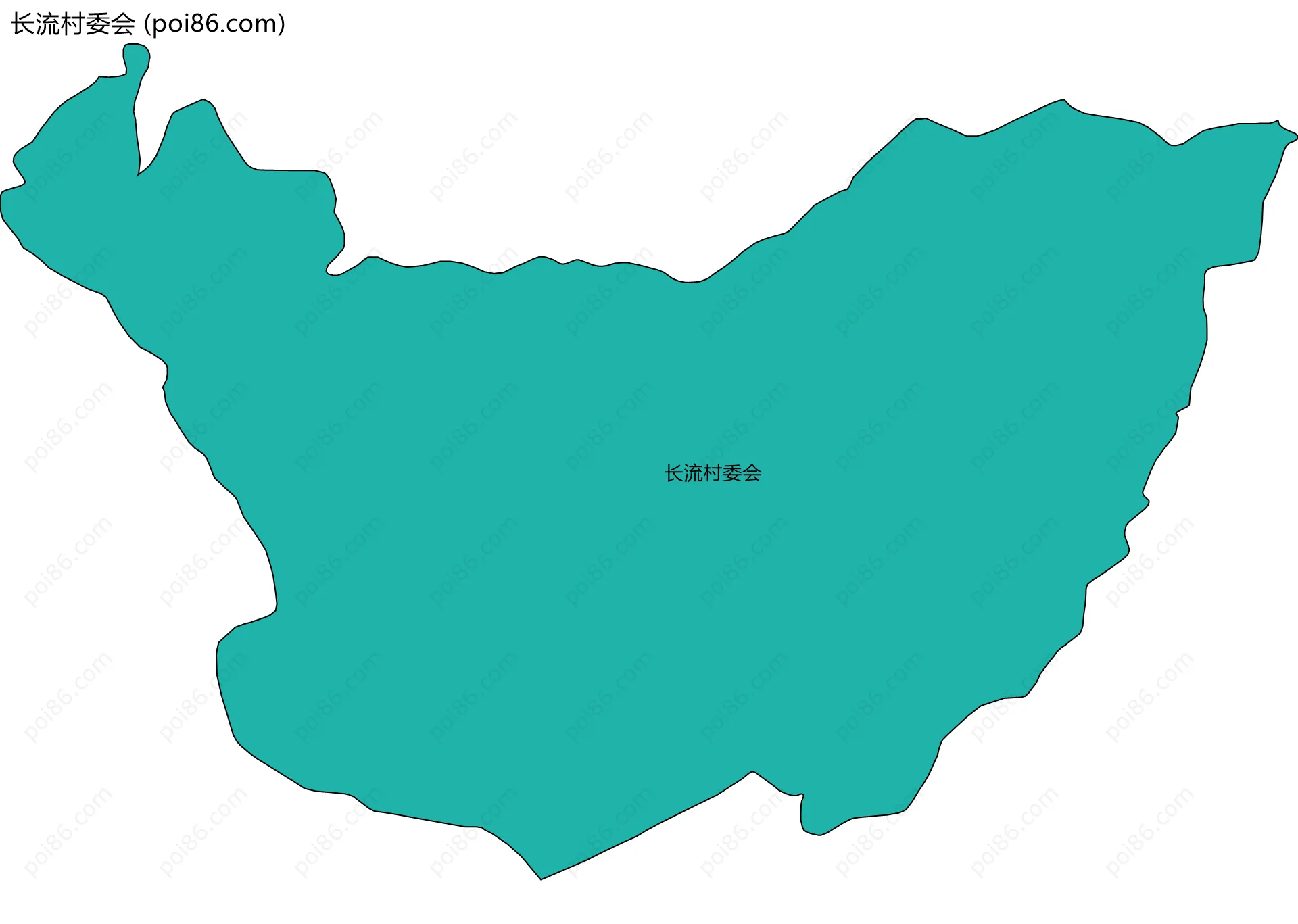 长流村委会边界地图