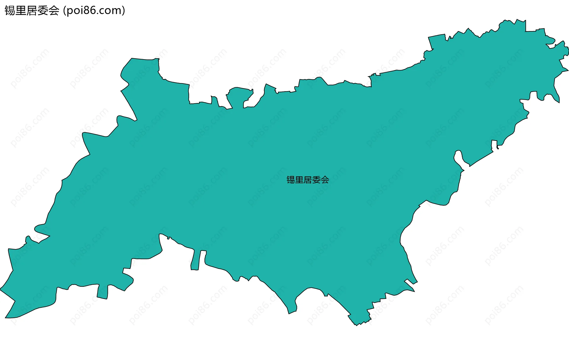 锡里居委会边界地图