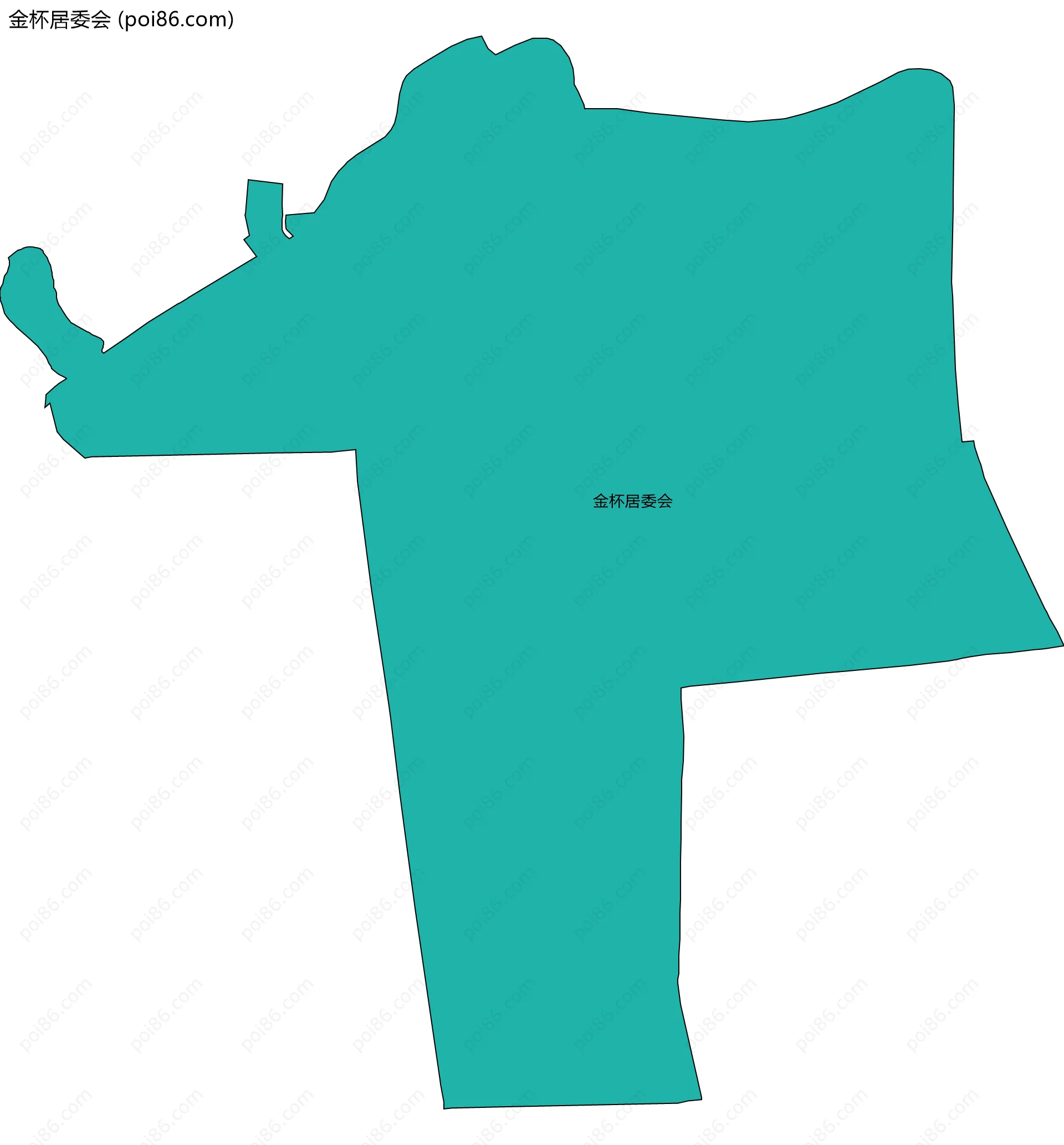 金杯居委会边界地图